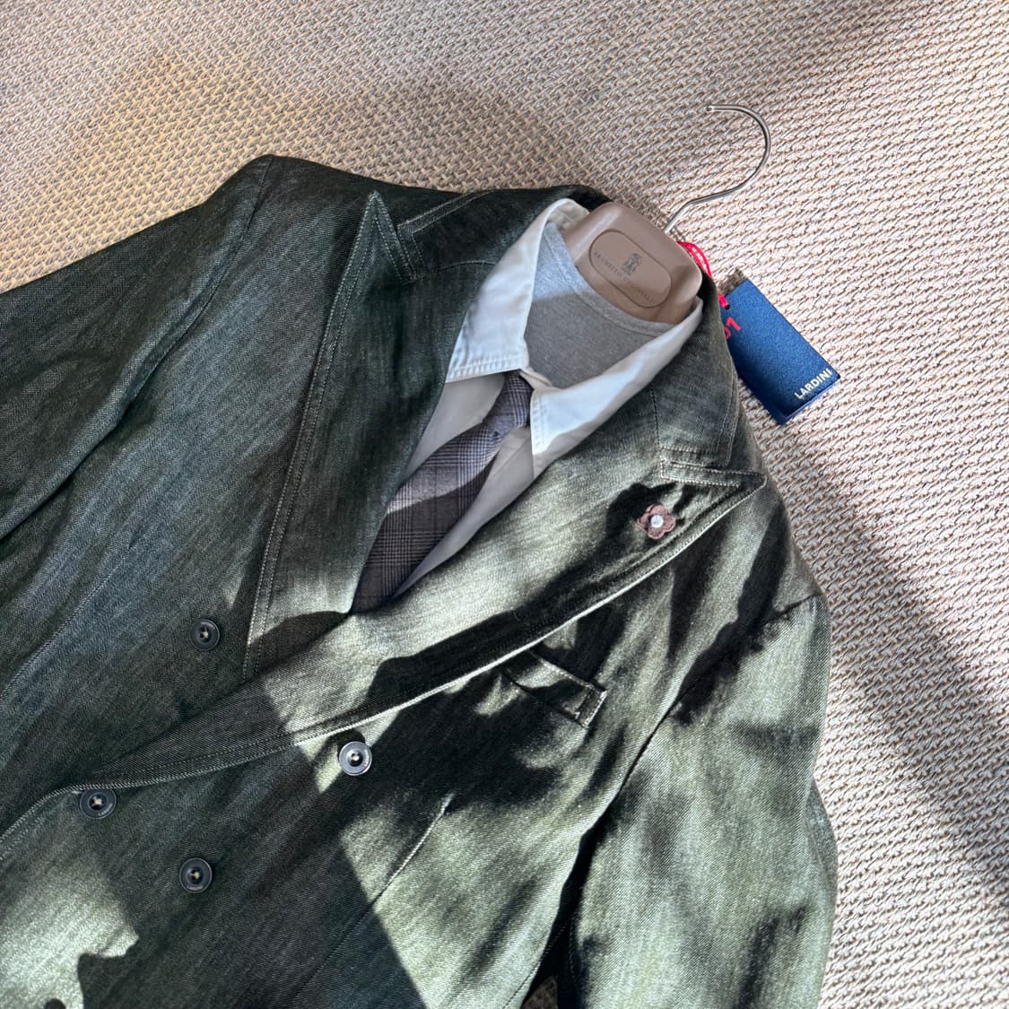 LARDINI 라르디니 이탈리안 최고급 데님 더블 브레스티드 블레이저 상품이미지3