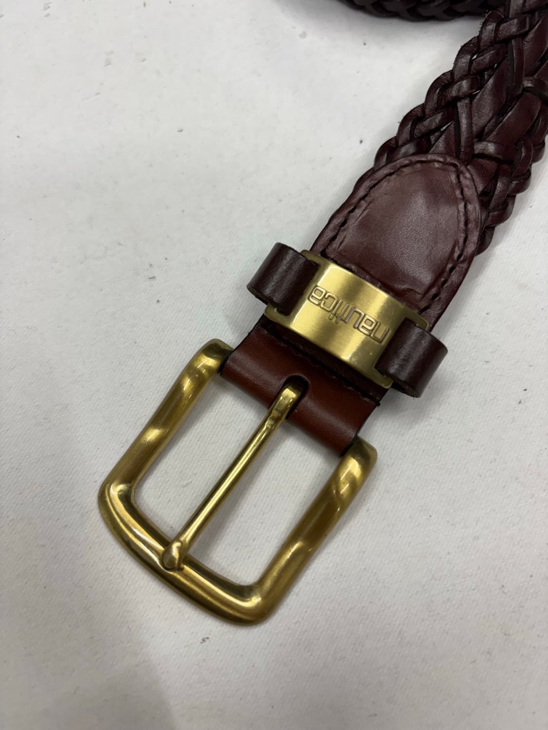 빈티지 노티카 위빙 웨스턴 가죽 벨트 상품이미지6