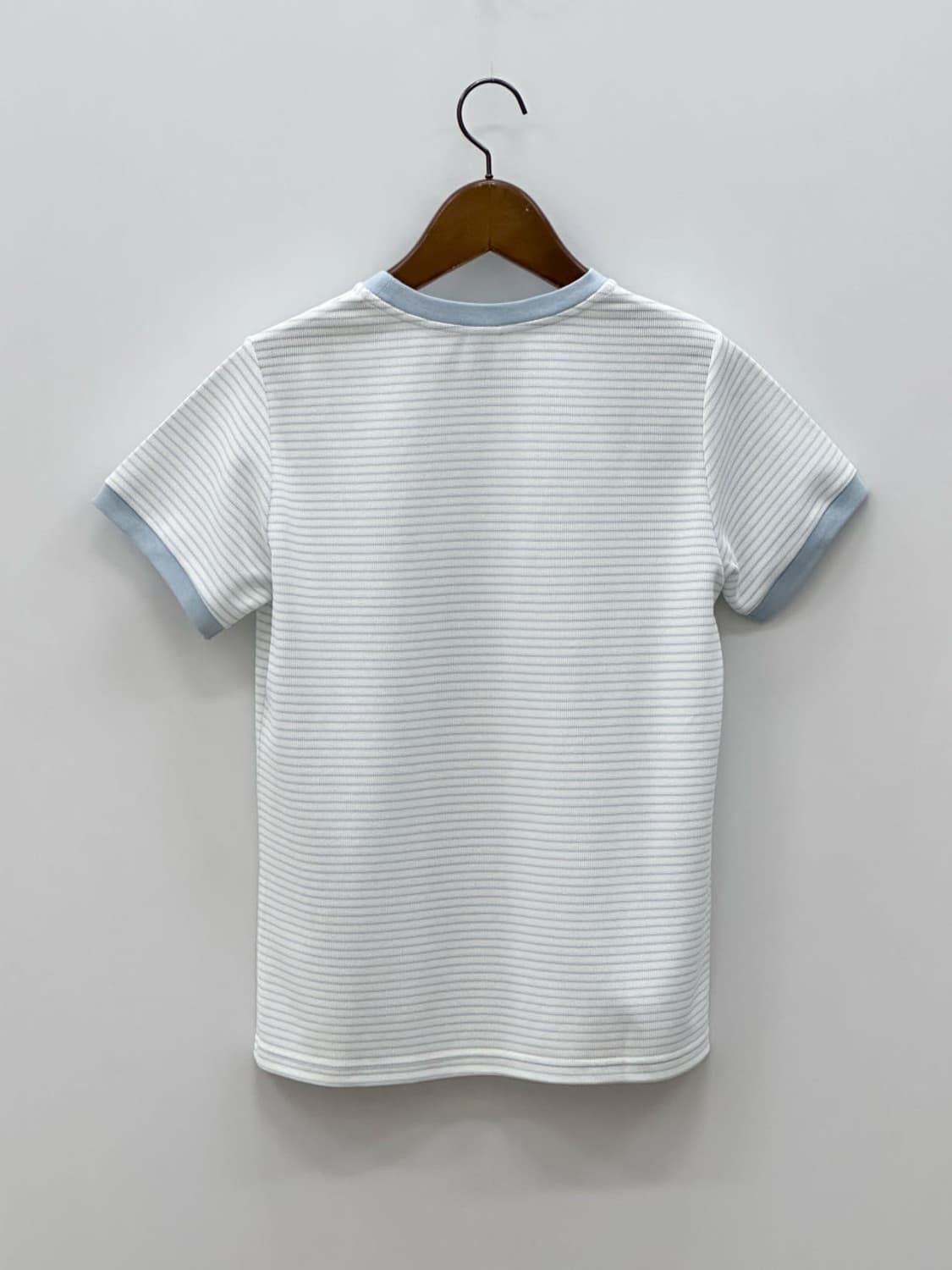 courreges / 꾸레쥬 스카이블루 스트라이프 링거 티셔츠  상품이미지7