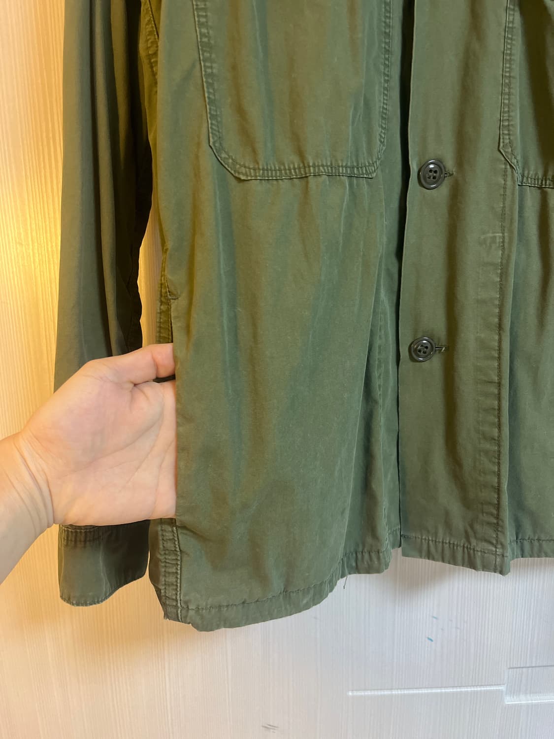 CAL O LINE 칼오라인 밀리터리 피쓰 셔츠 상품이미지4