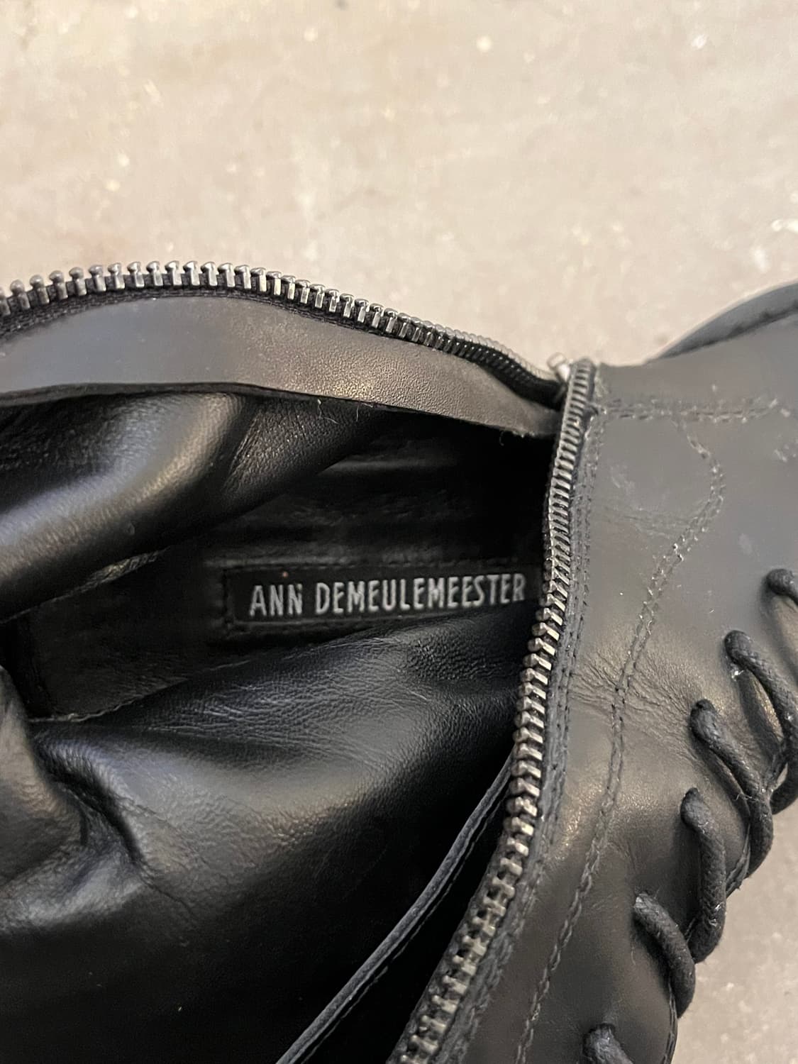 Ann Demeulemeester 앵클 하이크 레이스업 부츠 상품이미지8