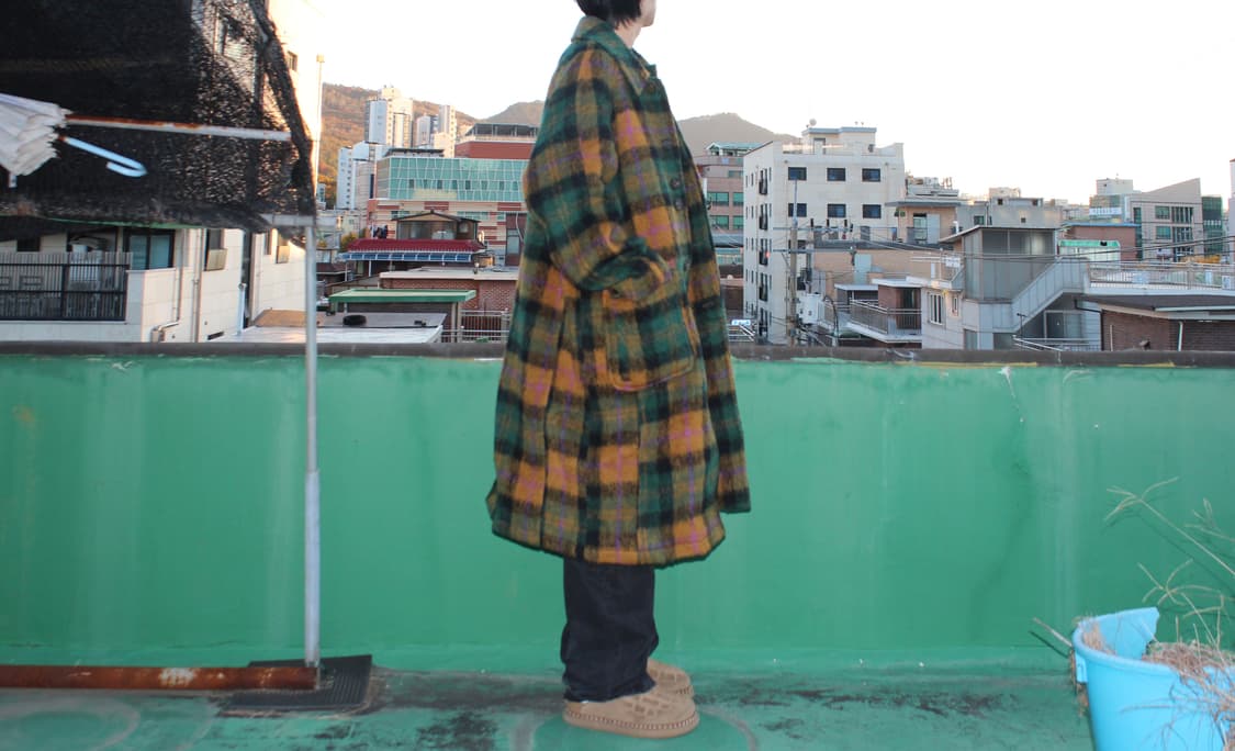 Harry Check Balmacaan Coat 상품이미지5