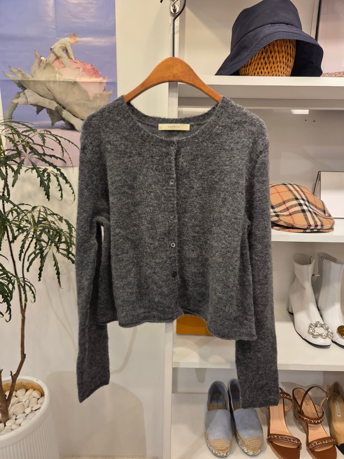 (새상품) octette 오떼뜨 알파카 혼방 울 가디건 베스트 세트 상품이미지4