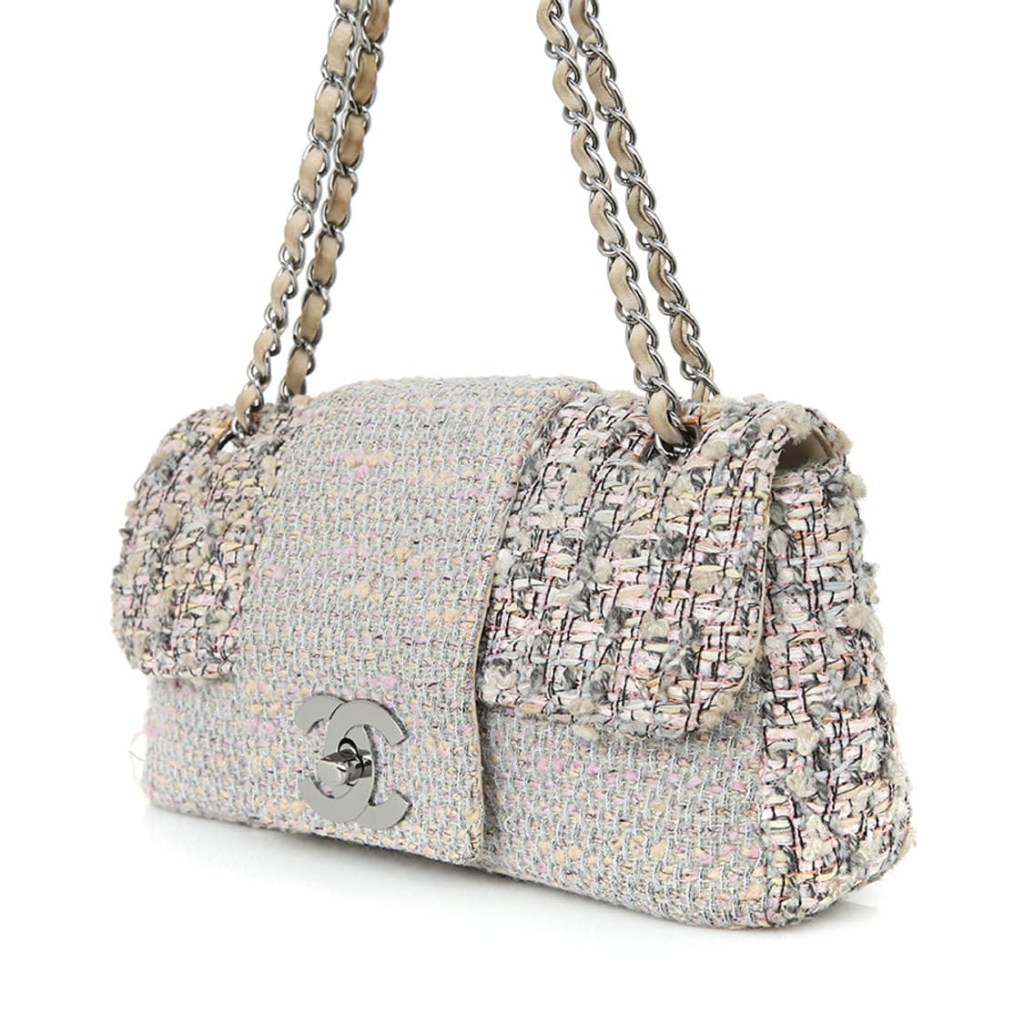 샤넬 판타지 트위드 체인 숄더백 CC 은장 플랩백 상품이미지2