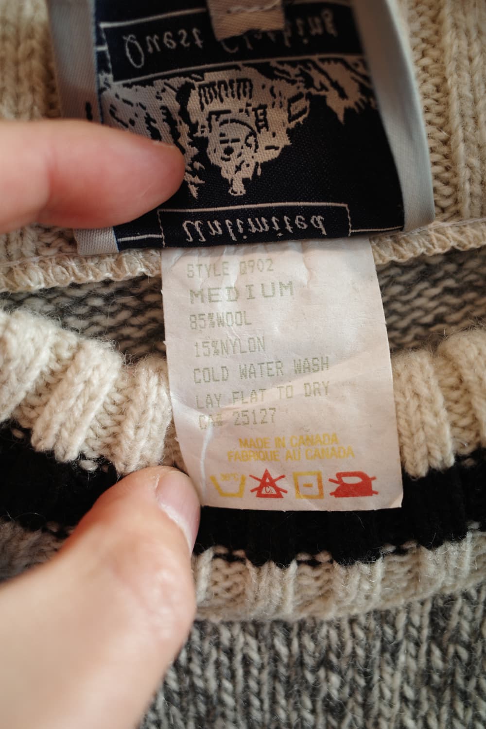 Japan brand 멜란지 울 니트 (MADE IN CANADA) 상품이미지4