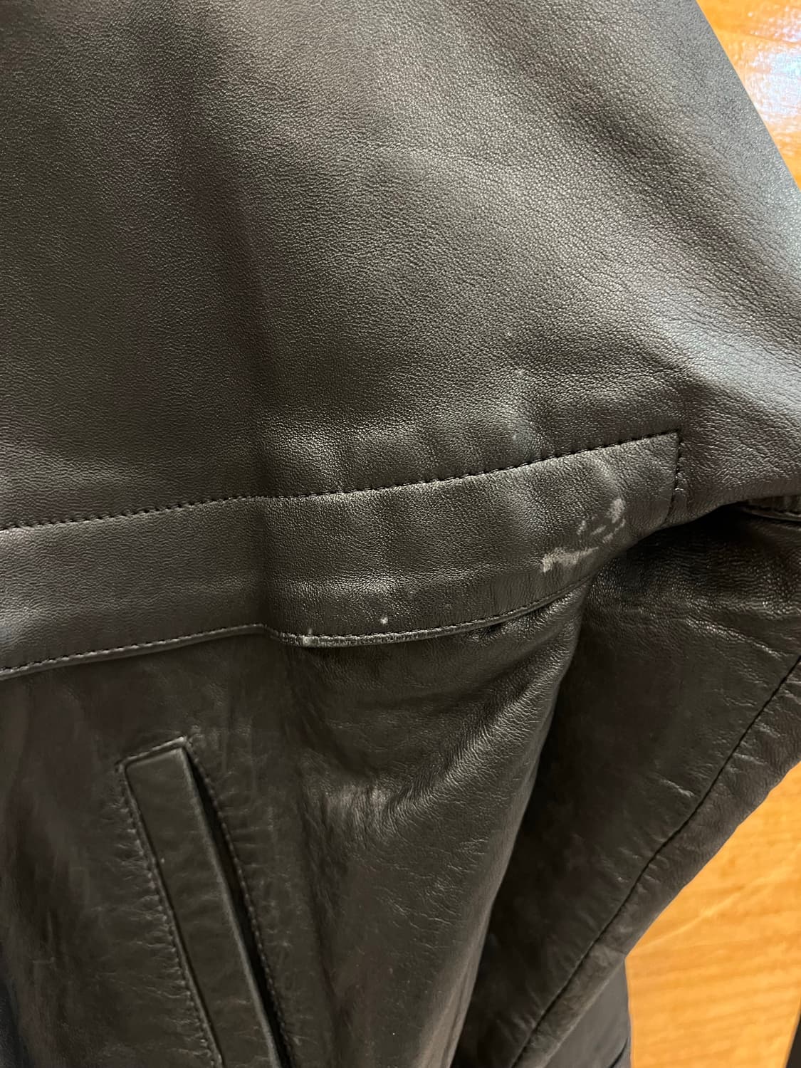 빈티지 가죽 레더자켓 블랙 #csz3954 상품이미지9