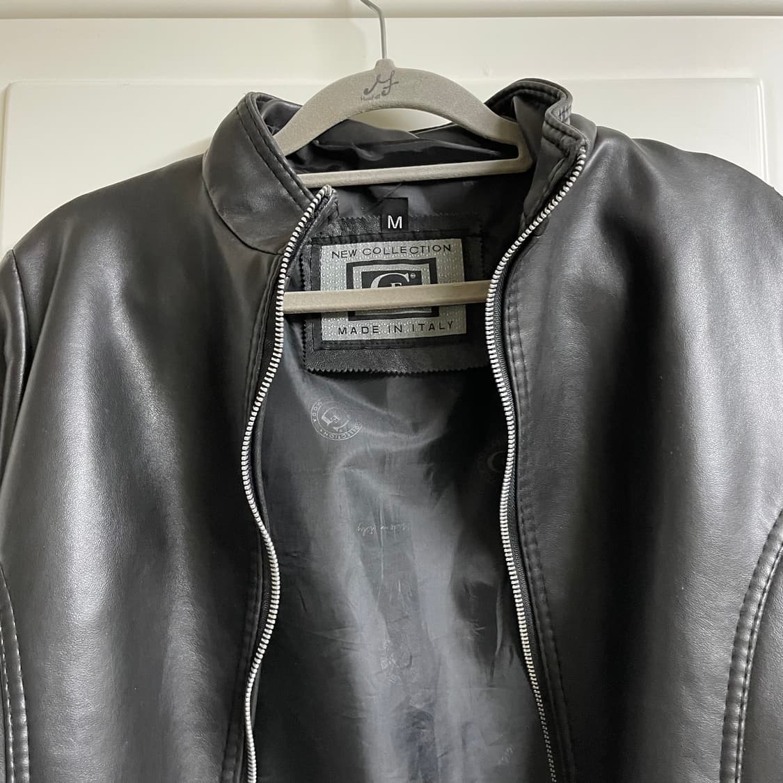 G New Collection 이탈리아 블랙 레더 자켓 상품이미지4