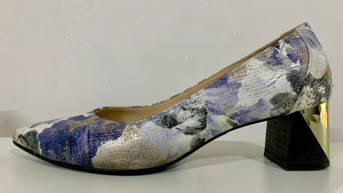 탠디 Tandy 꽃무늬 플라워 패턴 미들 힐 펌프스 여성 구두 235 상품이미지4