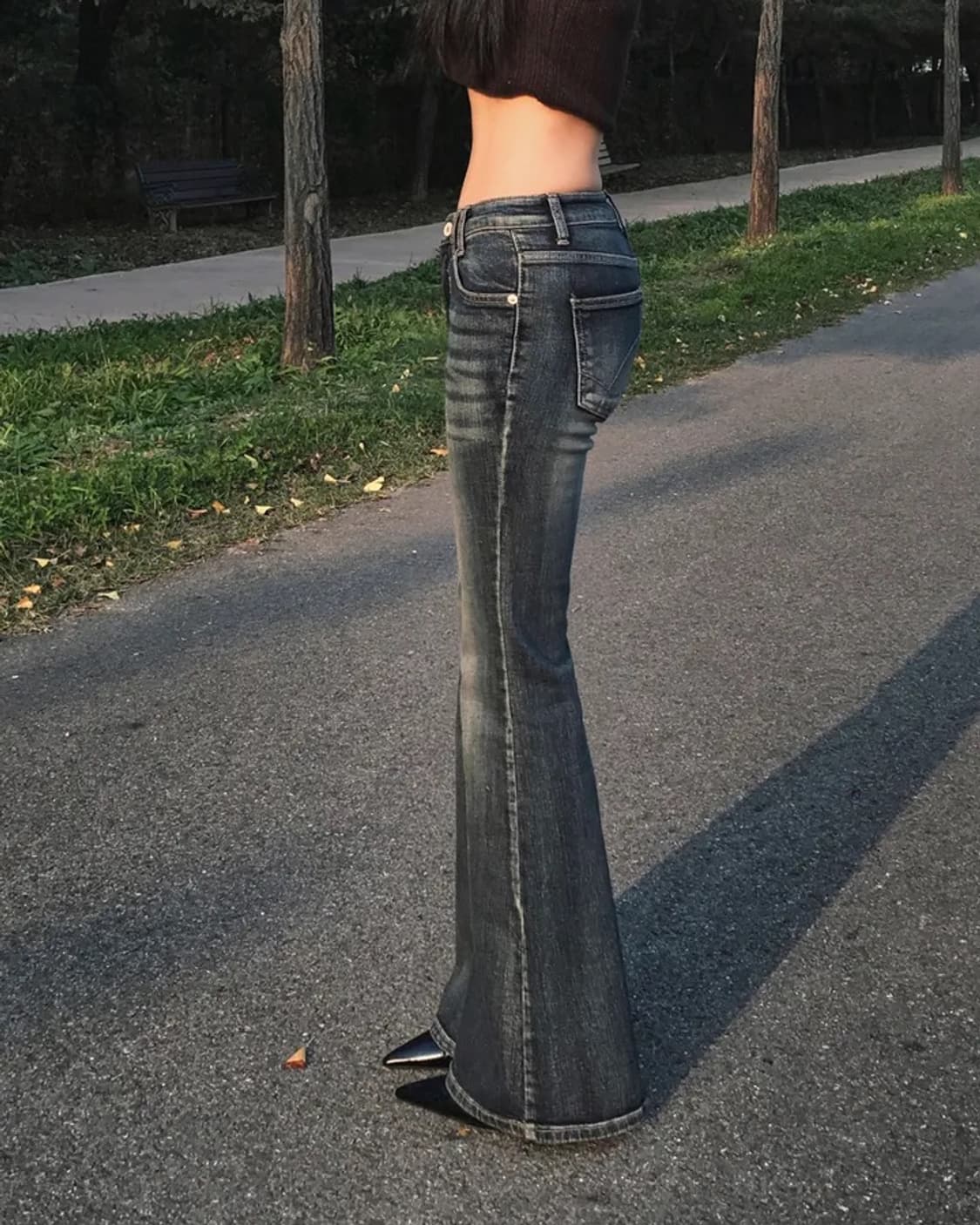 y2k로우라이즈 부츠컷청바지 상품이미지2