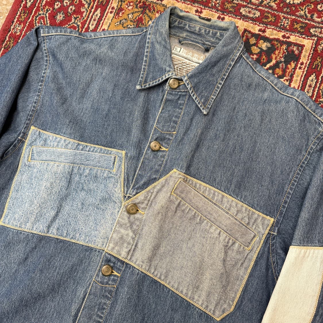 칼 카니 패치워크 데님 셔츠 자켓 [ 105 ] 상품이미지2