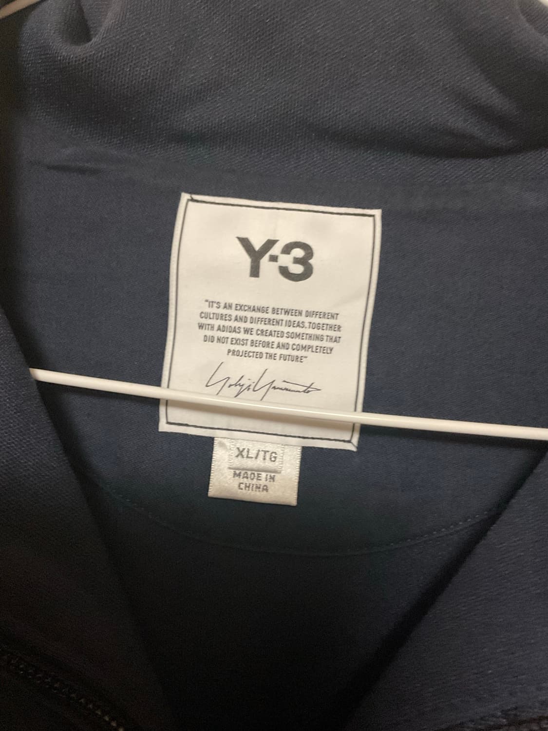 Y-3 네이비 트랙자켓 XL 상품이미지3