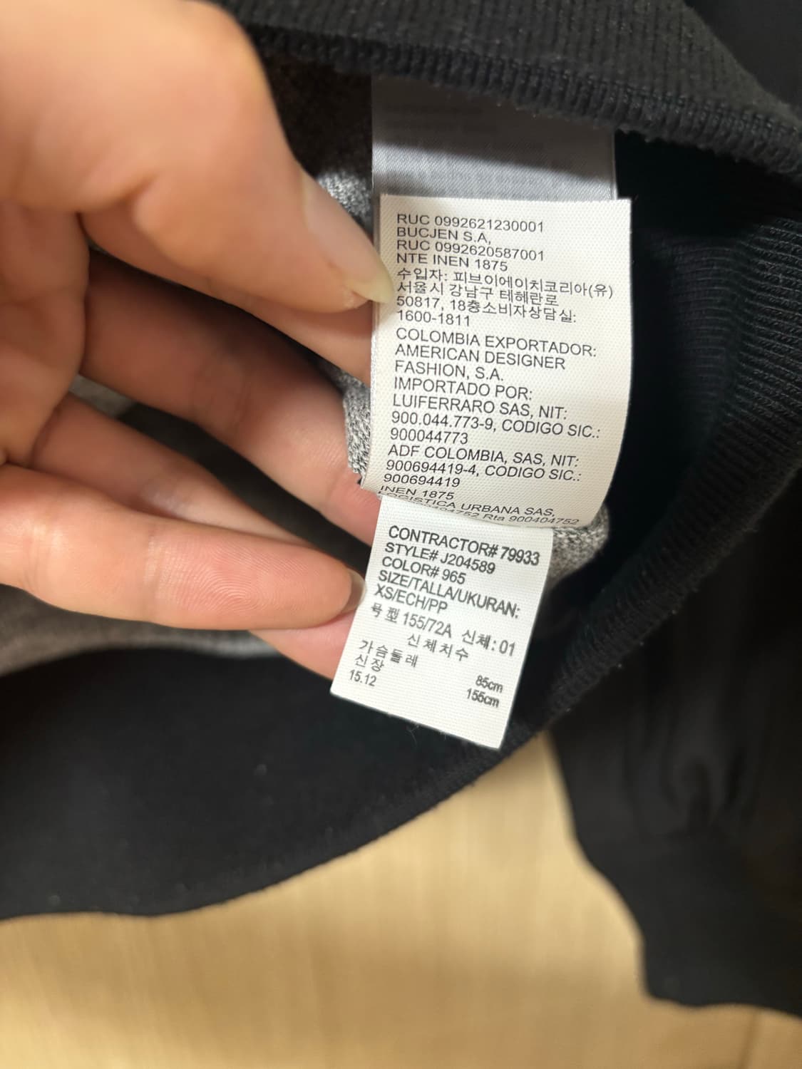 캘빈클라인 블랙 봄버 자켓 상품이미지9