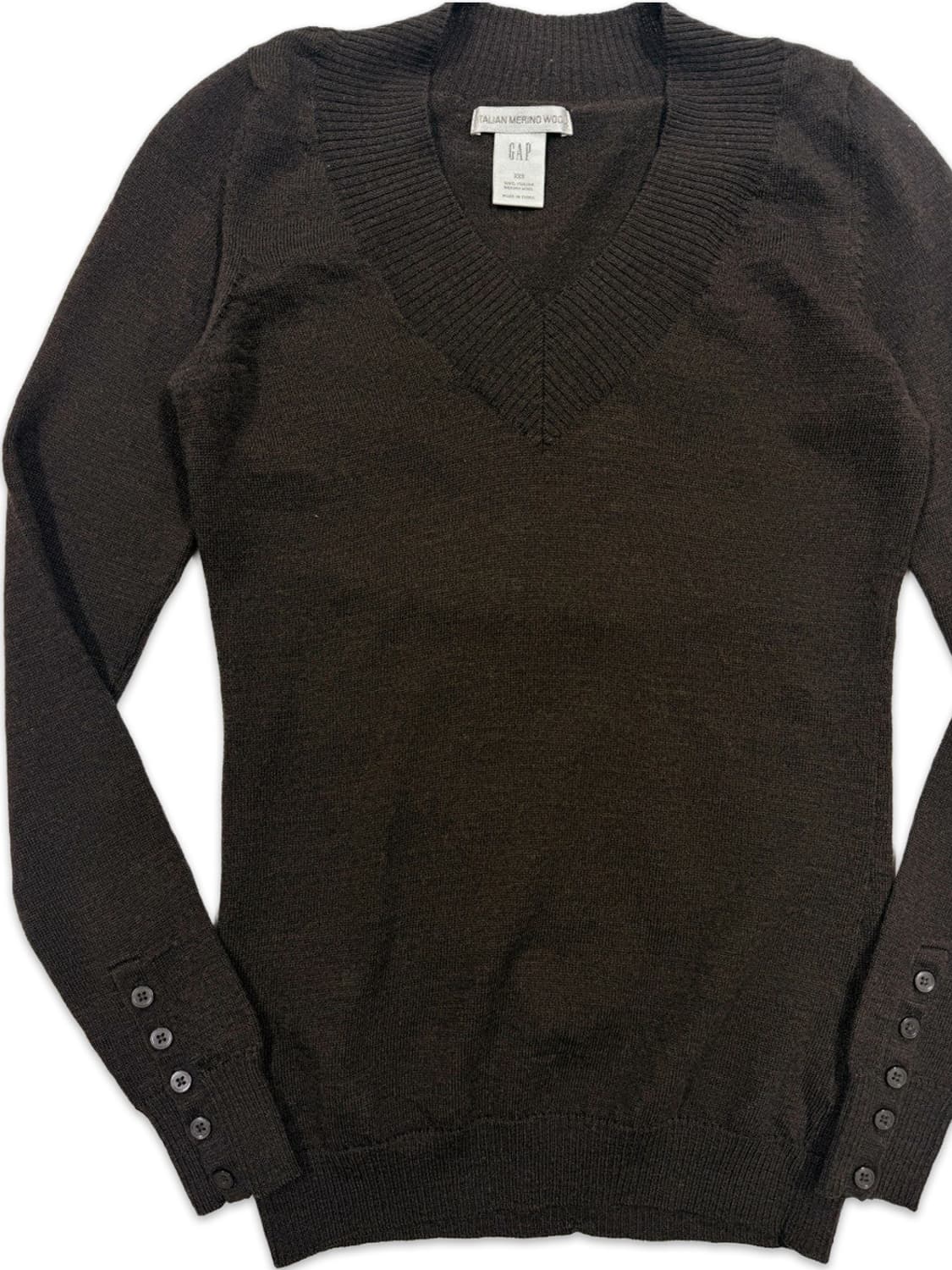 빈티지 GAP 브라운 양모 실림핏 니트 상품이미지2
