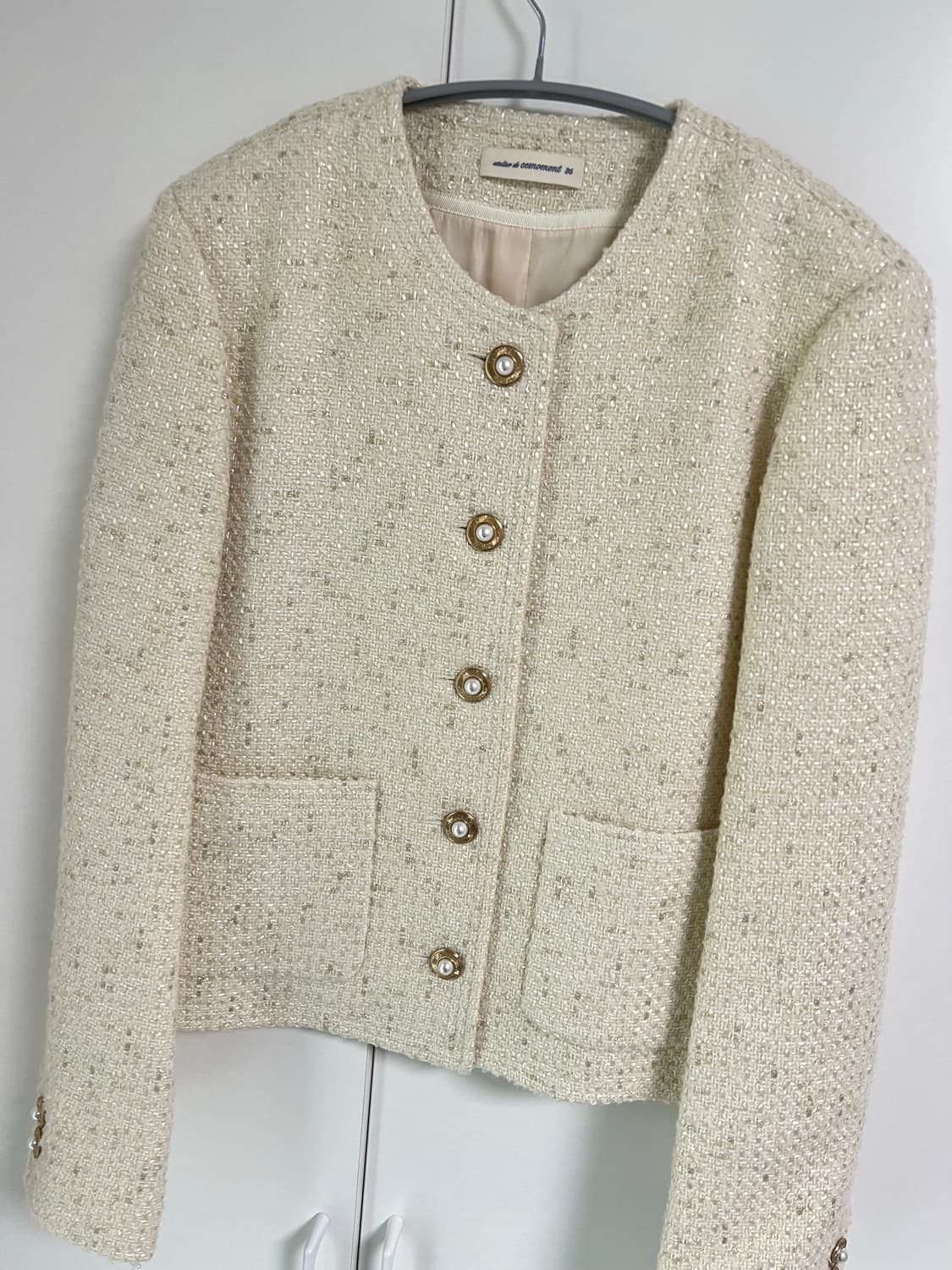 아뜰리에 드 쎄모먼 트위드 자켓 상품이미지6