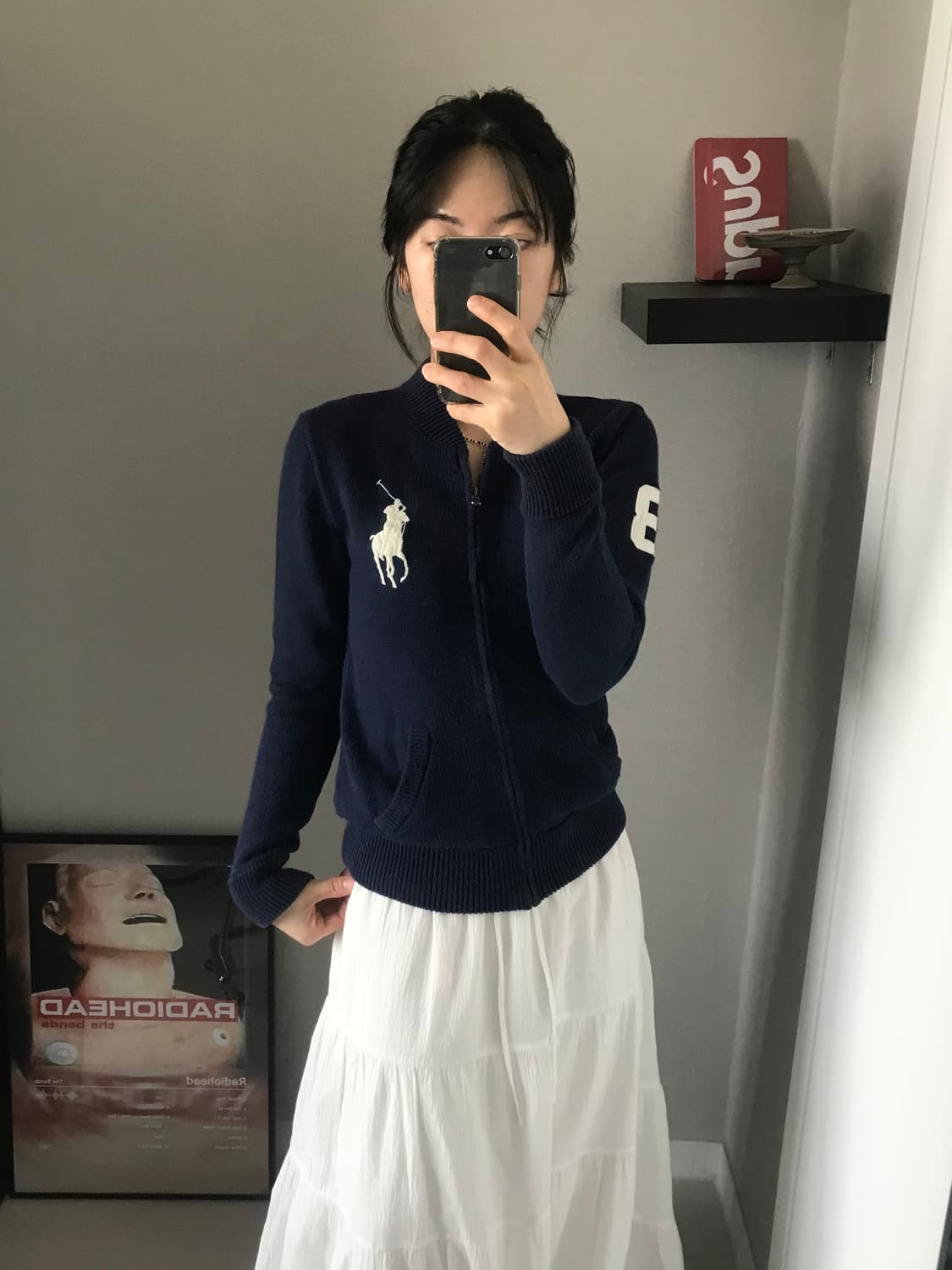 폴로 랄프로렌 빅포니 네이비 니트 집업 상품이미지4