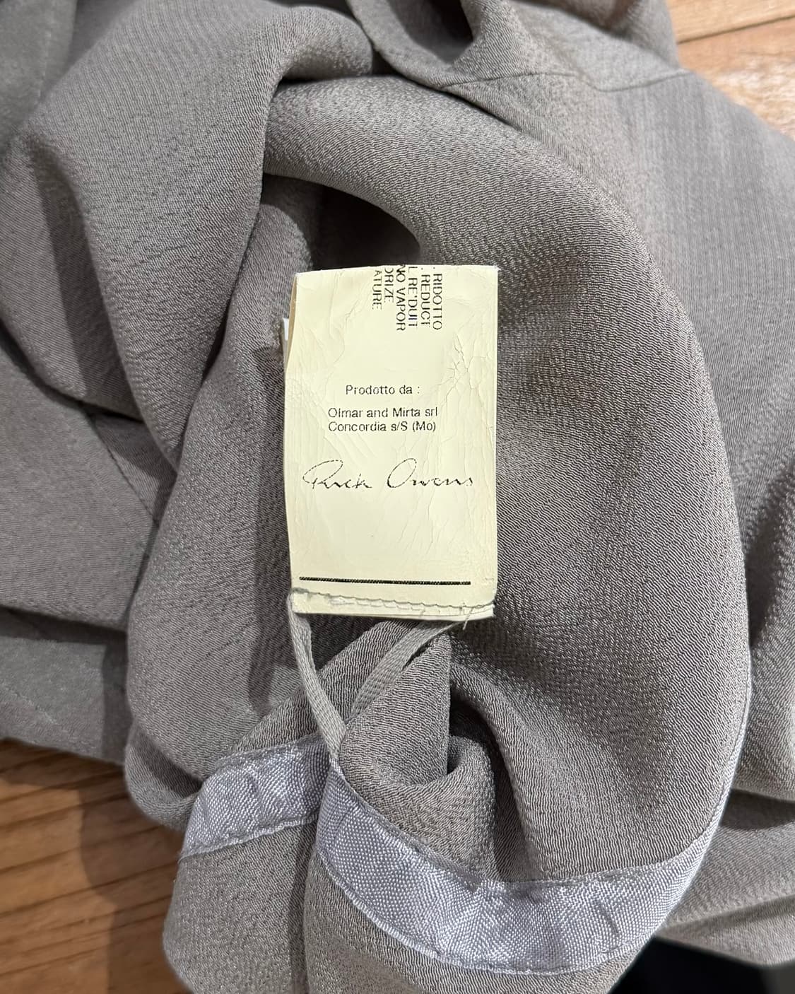 릭오웬스 그레이 백리스 홀터넥 맥시 드레스 상품이미지7