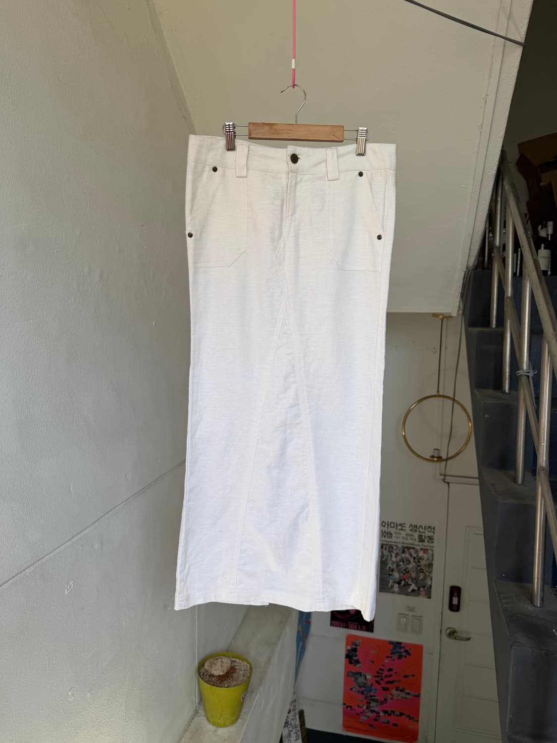 빈티지 뒷트임 롱스커트 상품이미지1