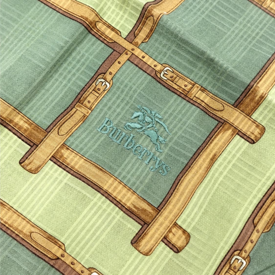 BURBERRY 올드 버버리  클래식 그린 스카프 상품이미지6