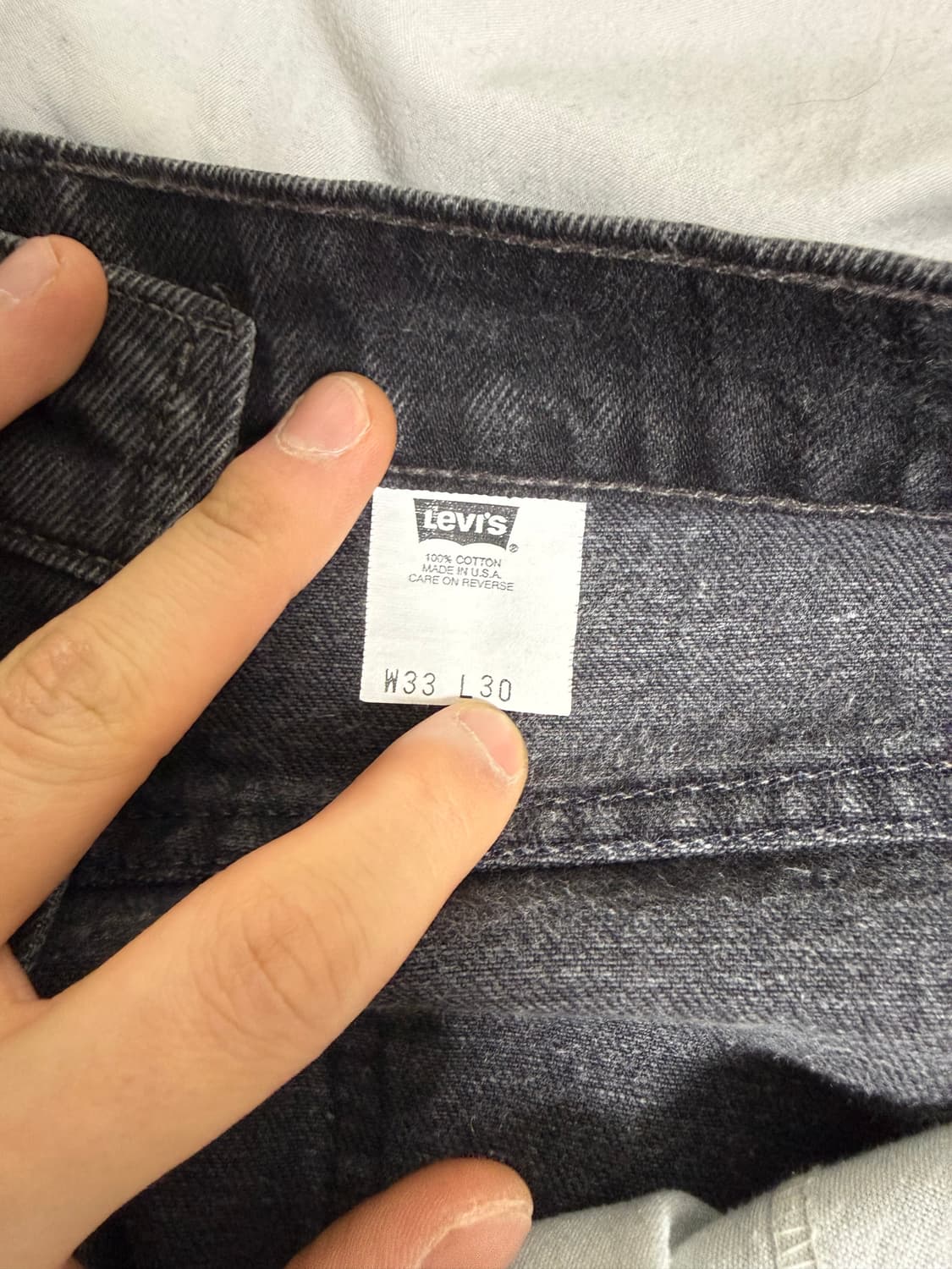 [32] 90s USA 리바이스 517 블랙 오렌지탭 상품이미지4