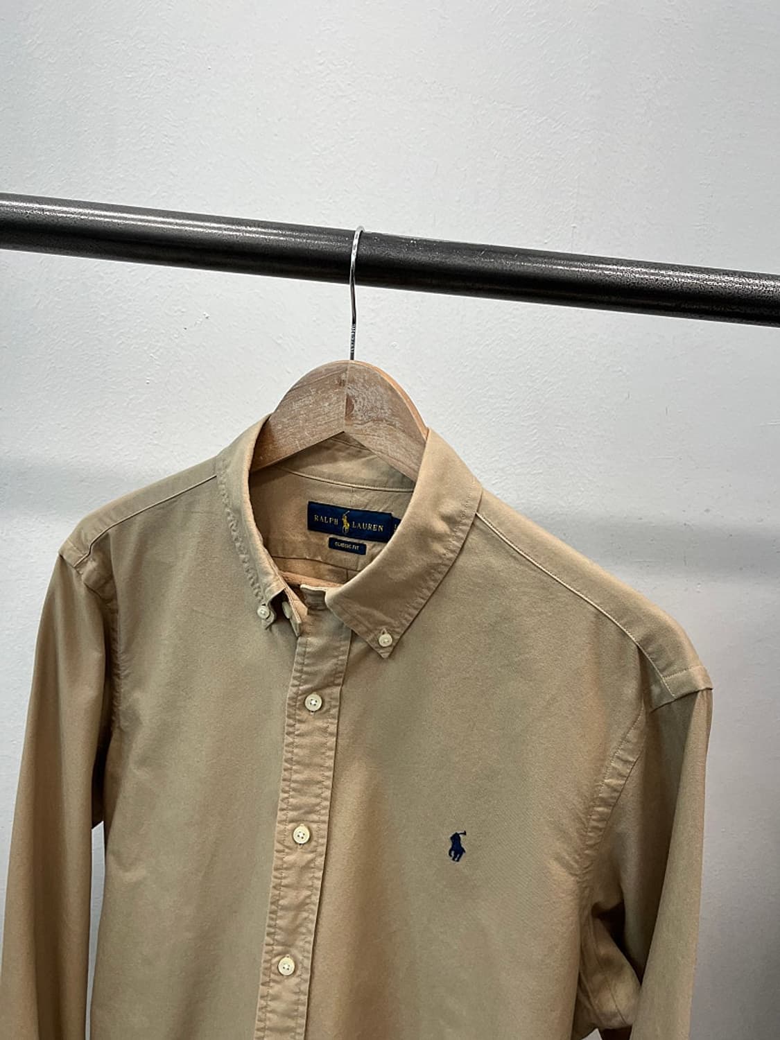 105-110) 폴로 베이지 옥스퍼드 셔츠  상품이미지4