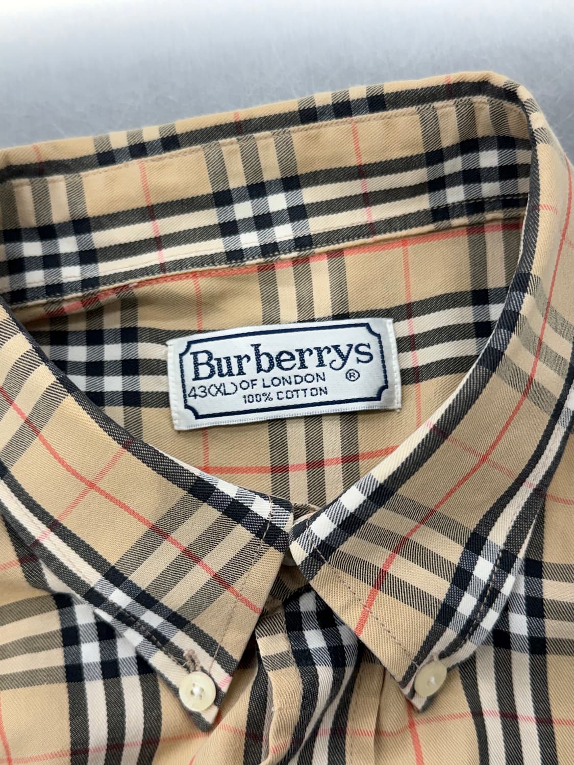 버버리 노바 체크 버튼 다운 클래식 셔츠 상품이미지7