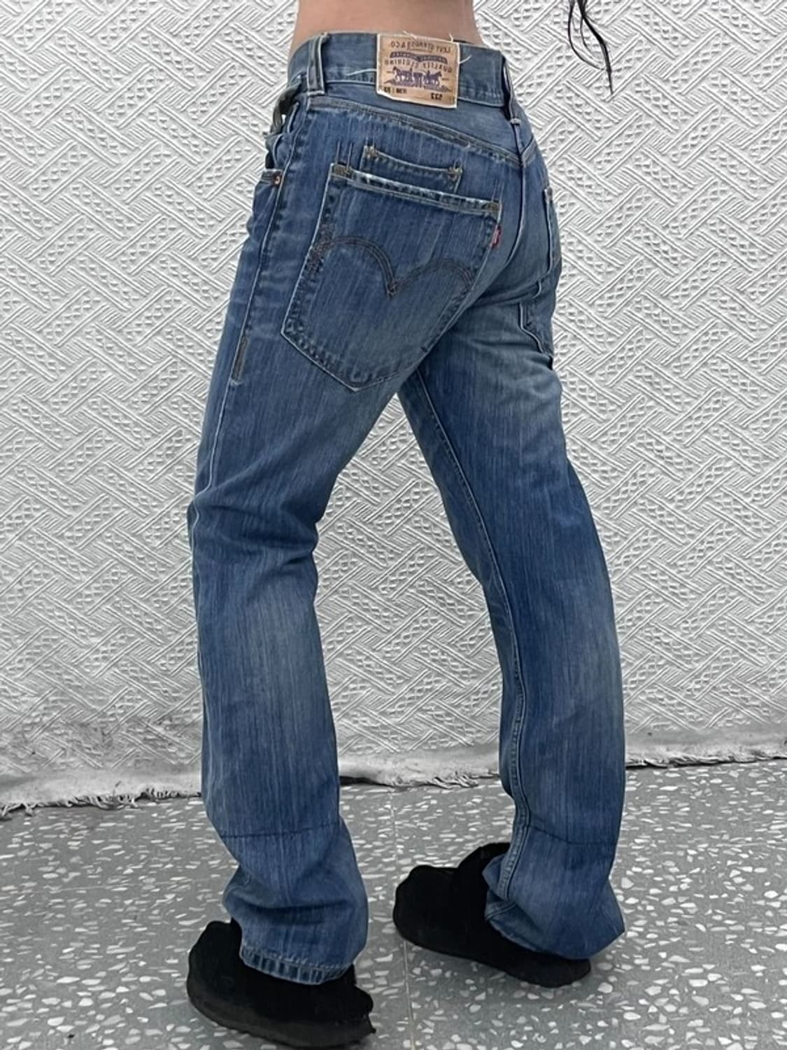 리바이스 522 슬림 스트레이트 데님 청바지 30인치 C06994 상품이미지1