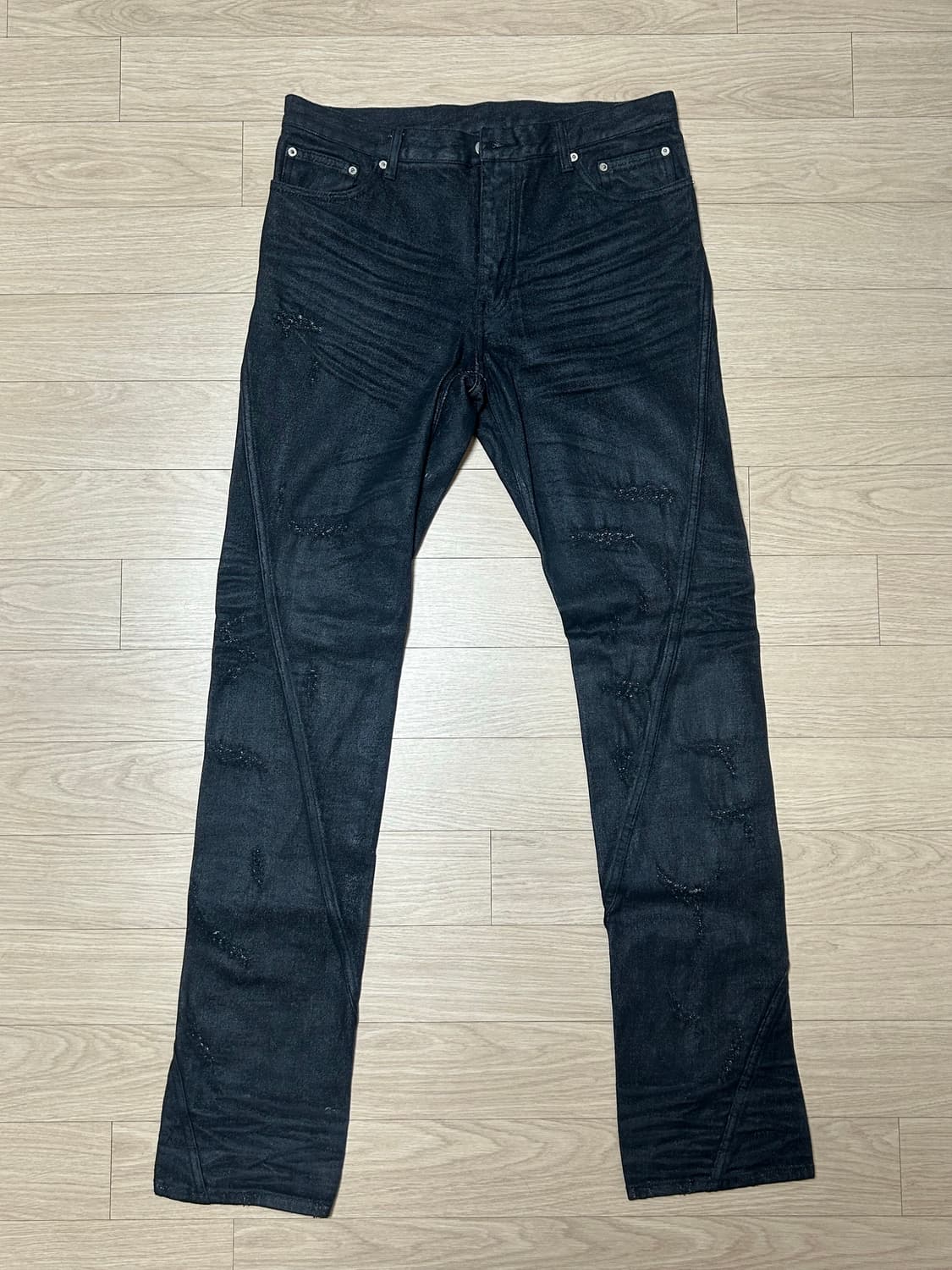 넥스트도어립스 DISTRESSED JEAN BLACK 상품이미지1