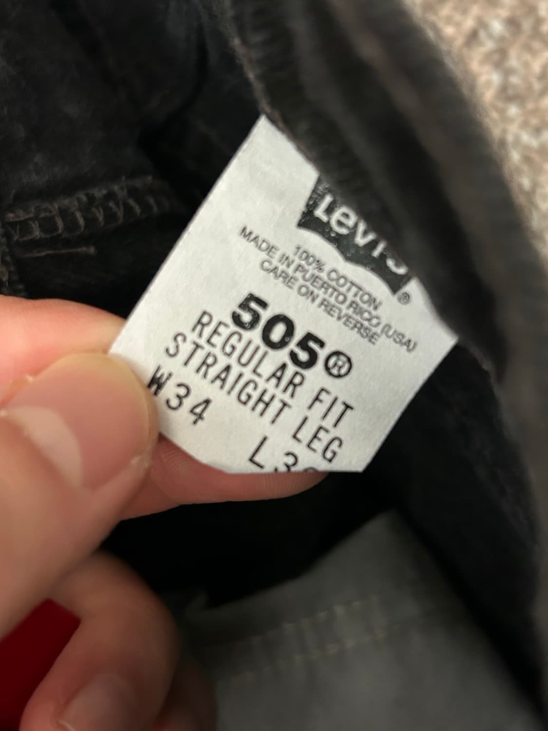 빈티지 리바이스 505 90s 흑청 usa 상품이미지3