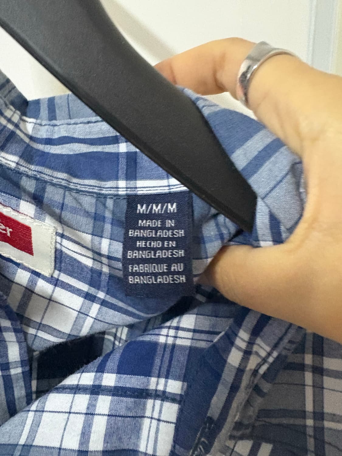 Wrangler 체크 반팔 셔츠 M/M 상품이미지2