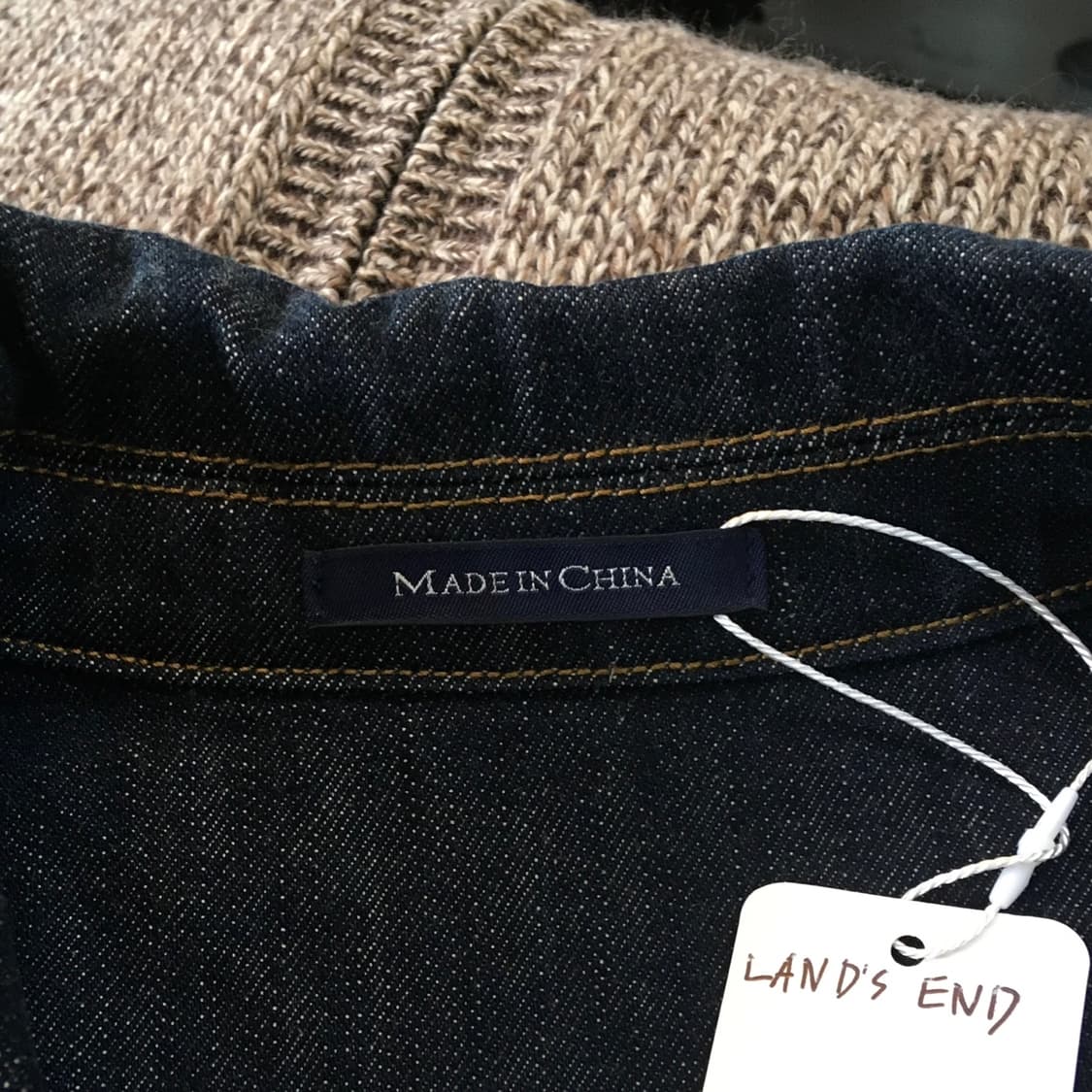 랜드 엔드 데님 초어 자켓 L XL 100 105 상품이미지6