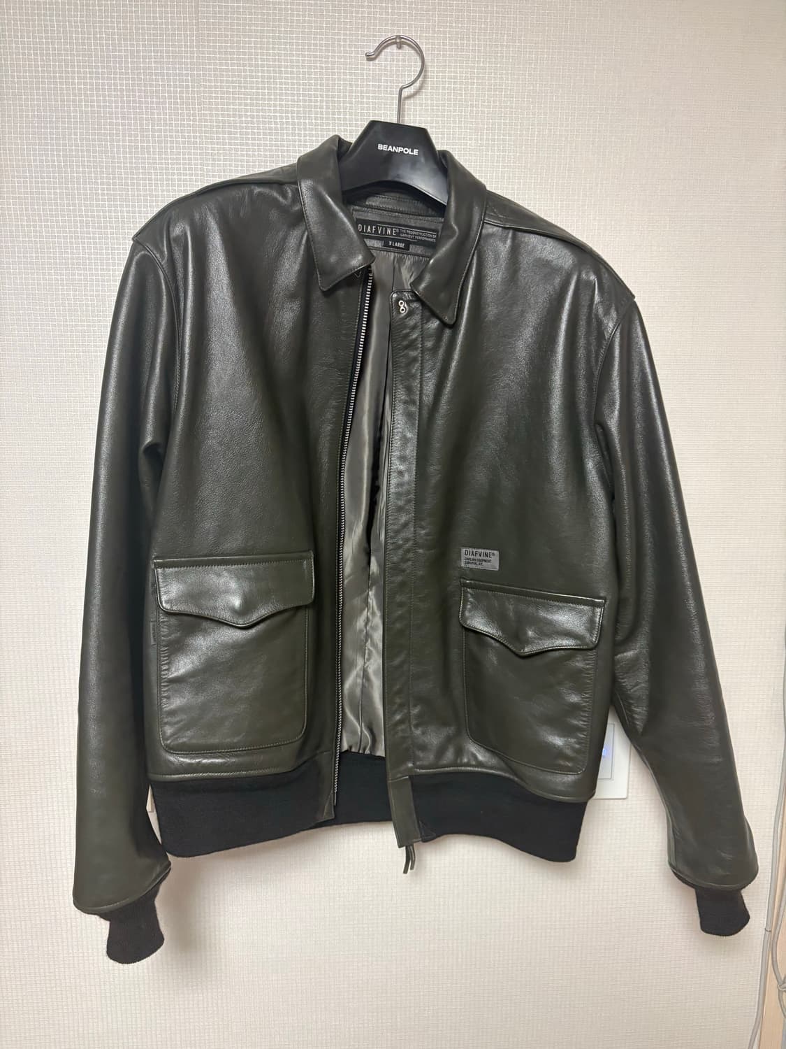 디아프바인a2 (lot.670 / 카프스킨 / 다크카키 / Xl) 상품이미지1