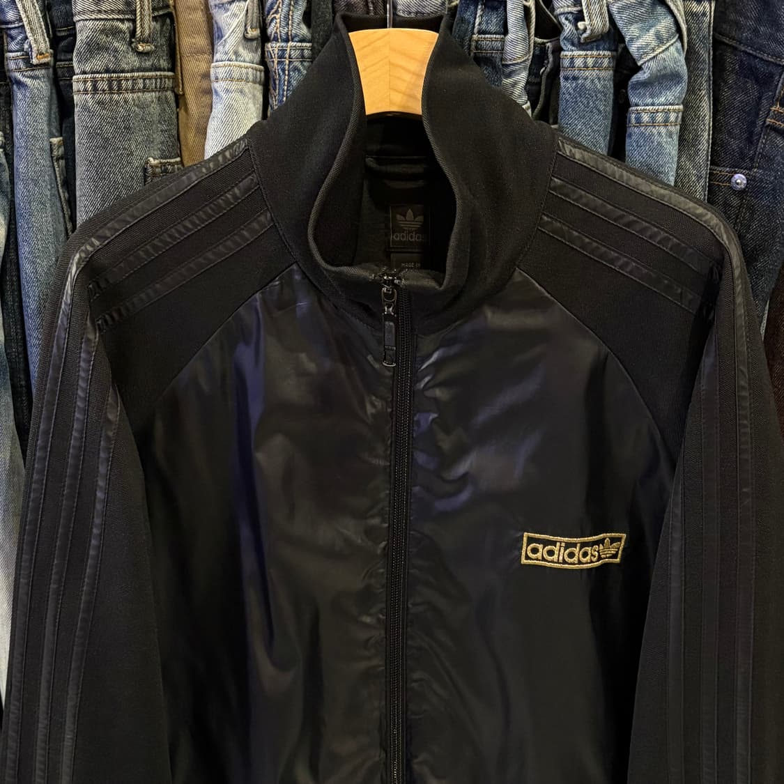 아디다스 파이어버드 골드 로고 트랙탑 져지 상품이미지3