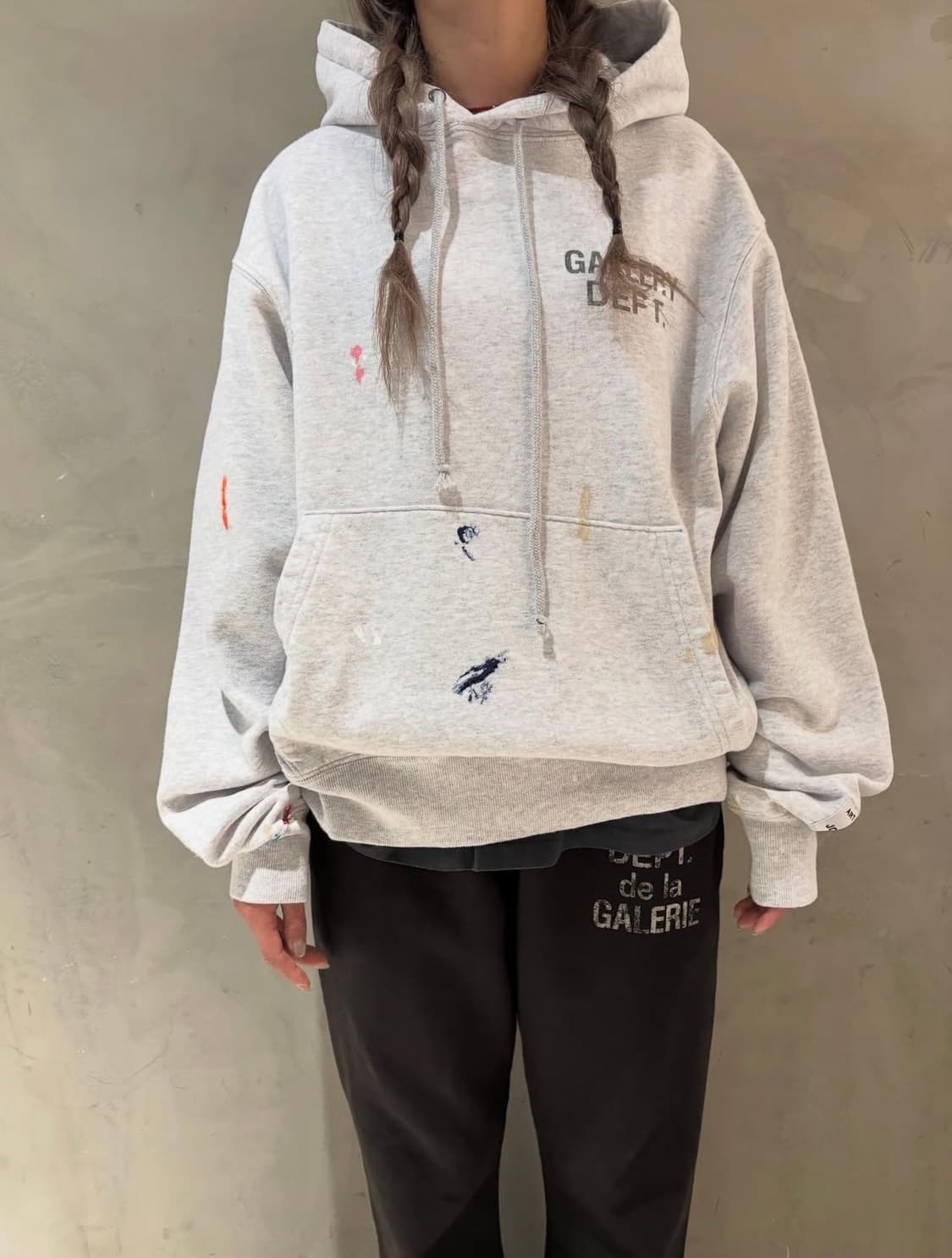 갤러리 디파트먼트 갤뎁 기모 후드티 상품이미지1
