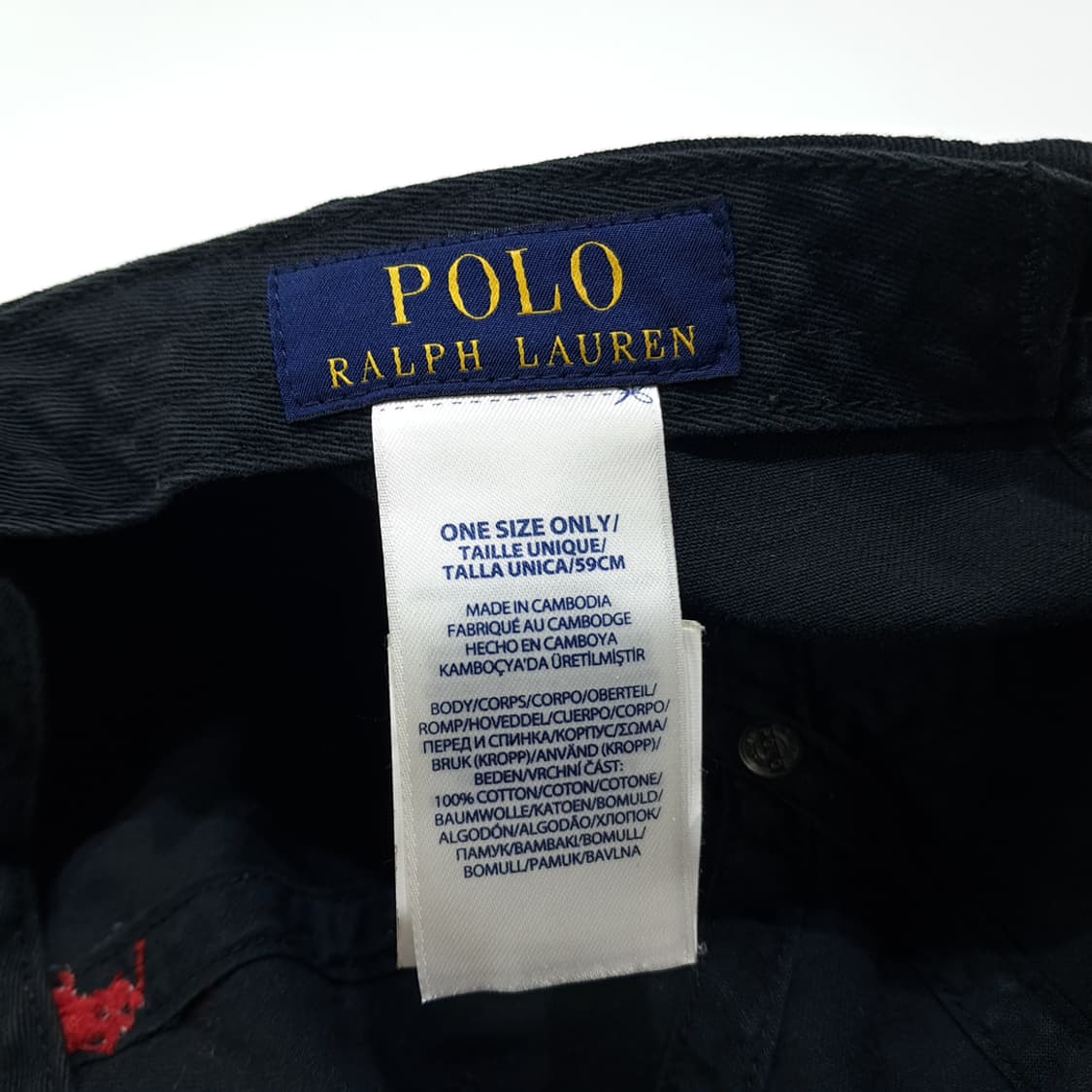 CL330 폴로 코튼 레드포니 네이비 볼캡 모자 상품이미지8