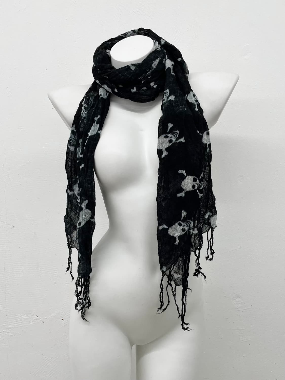 펑크 스컬 수술 머플러  상품이미지2