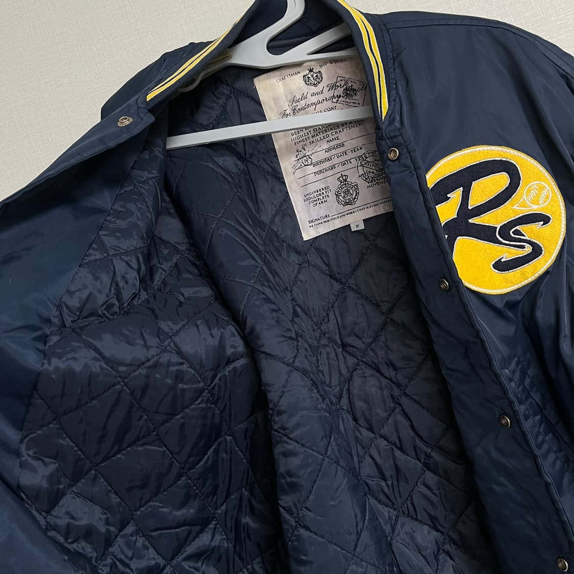 빈티지 바시티 블루종 자켓 상품이미지10