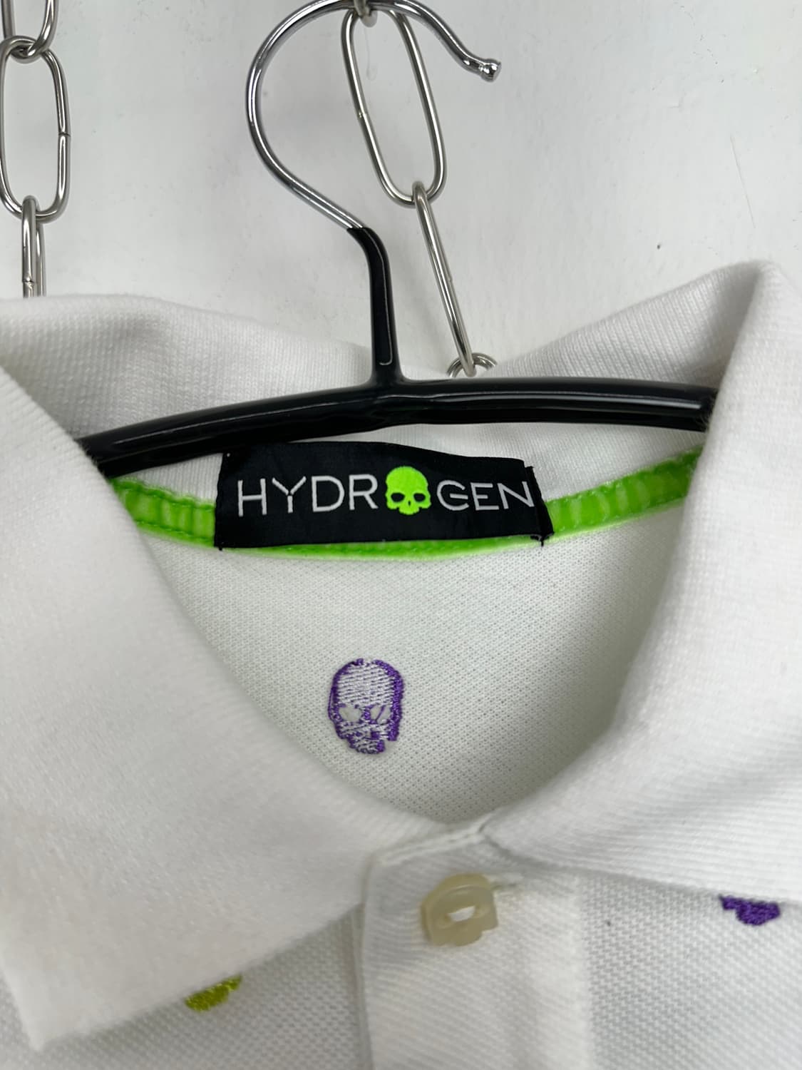 Hydrogen Skull Embroidered Polo Shirt  상품이미지5