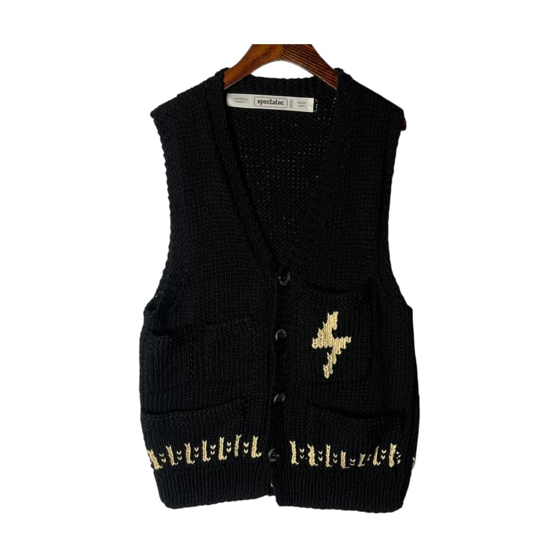 [spectator] 스펙테이터 툴러 펑크 라이트닝 니트 베스트 상품이미지1