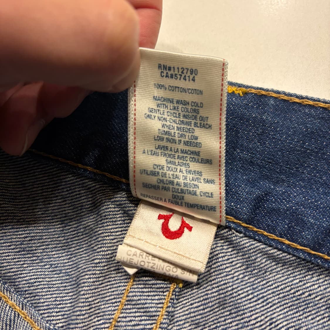 [30] 트루릴리젼 스트레이트 데님 청바지 팬츠 B895 상품이미지9