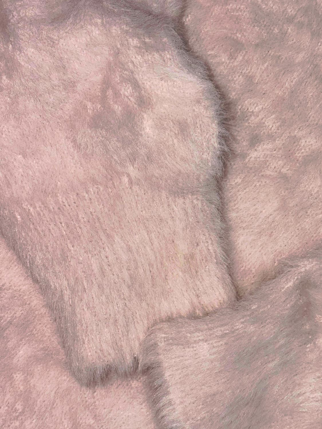 Y2k 갸루 인디핑크 연핑크 딸기우유 앙고라 브이넥 울 니트 상품이미지4