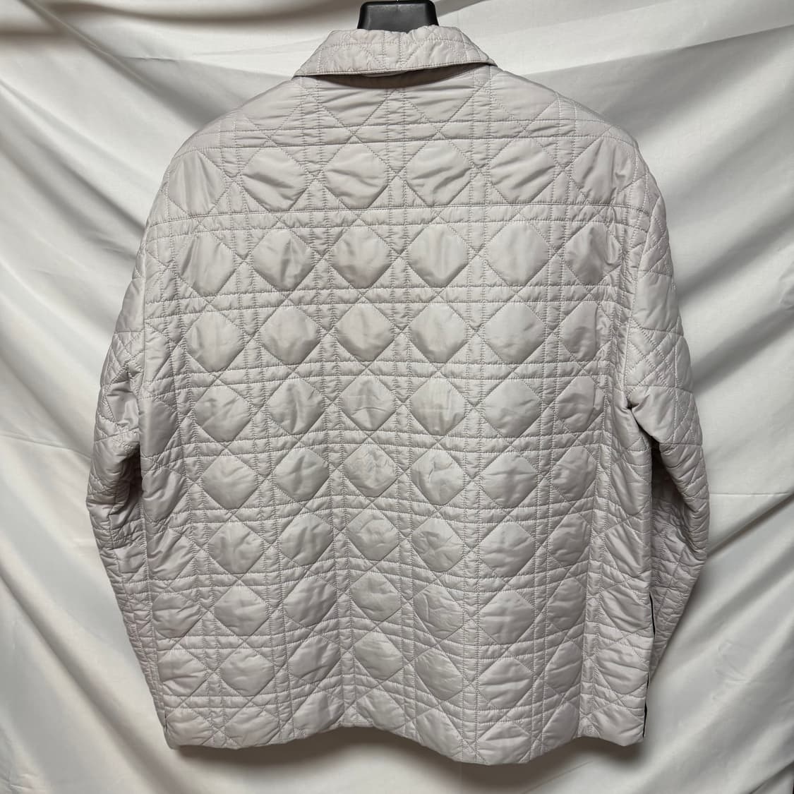 [S+급48] 디올 까나쥬 퀄팅 꾸뛰르 로고패치 셔츠 패딩자켓 상품이미지5