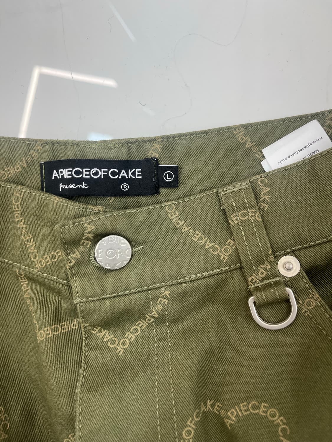 빈티지 하트 핀턱 와이드 팬츠(L) 상품이미지3