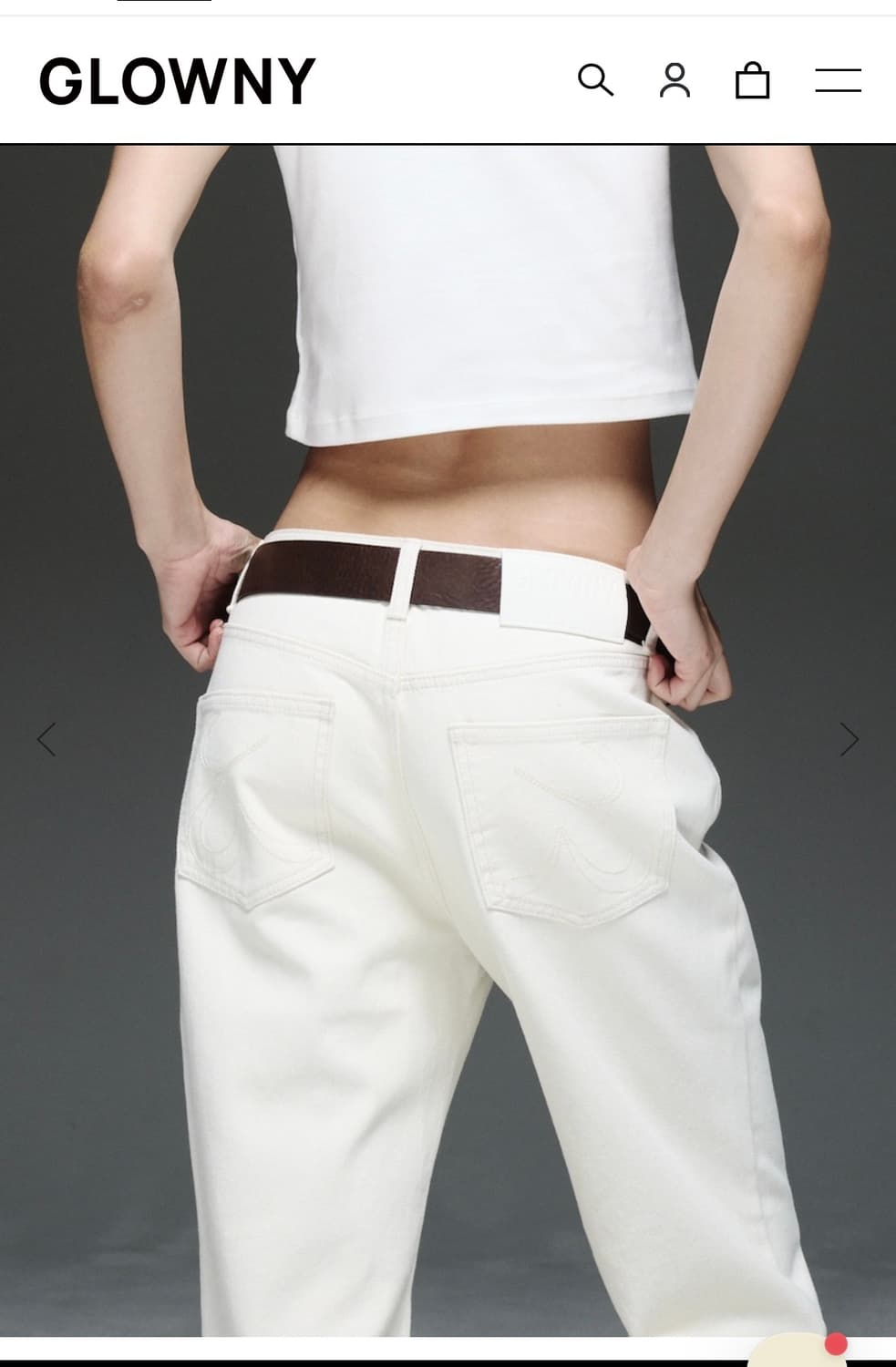 Glowny Jane jean white M 상품이미지3