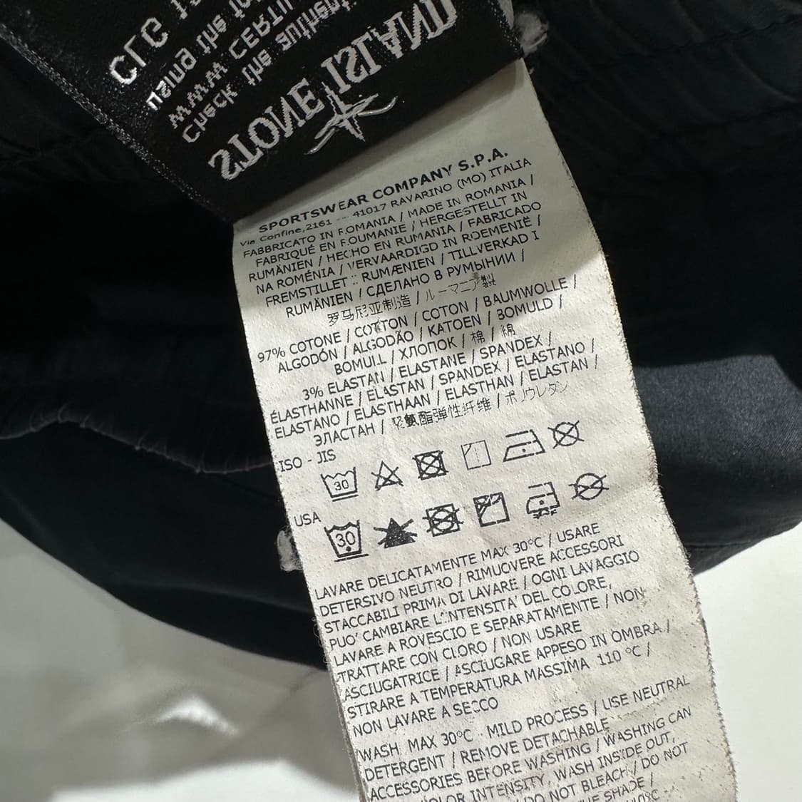 스톤아일랜드 로고 와펜 카고 조거 팬츠 상품이미지8