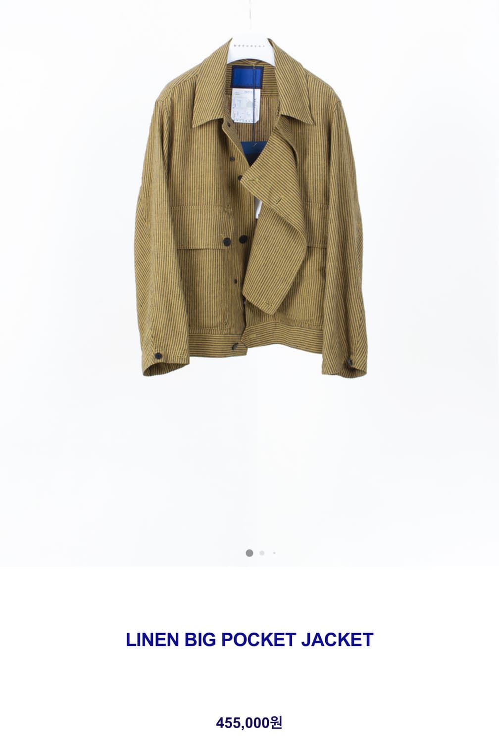 Document 리넨 빅 포켓 자켓 L 상품이미지2