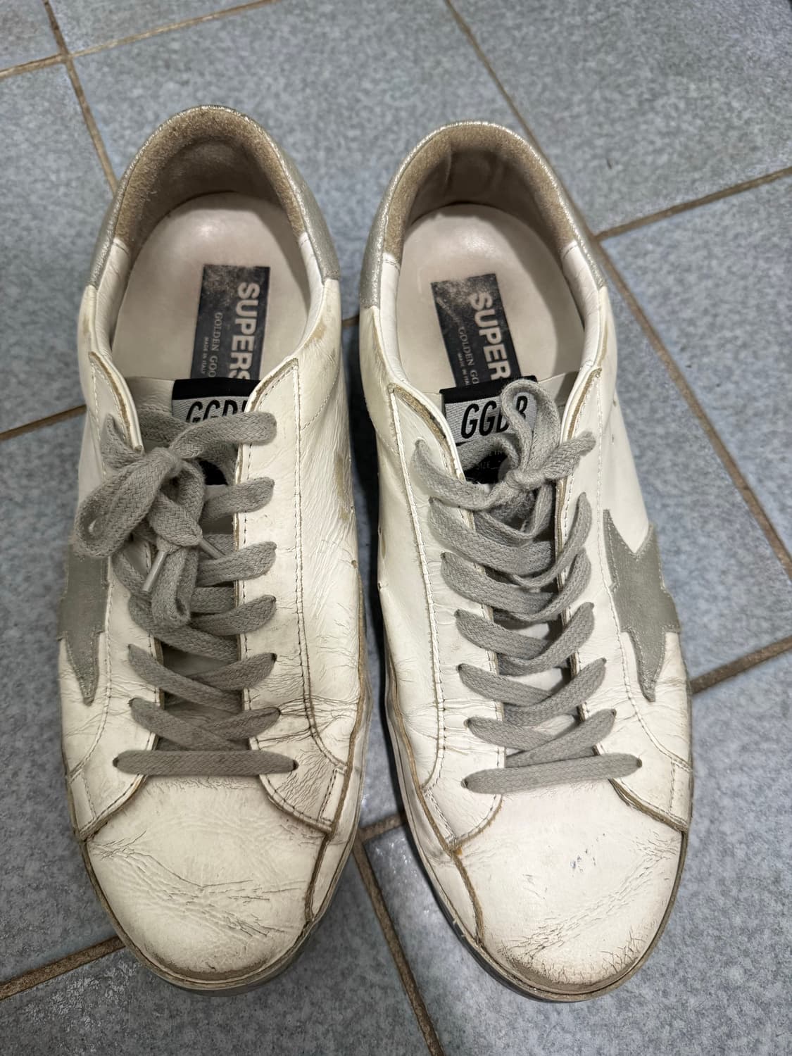 골든구스 화이트 실버탭 43 상품이미지1