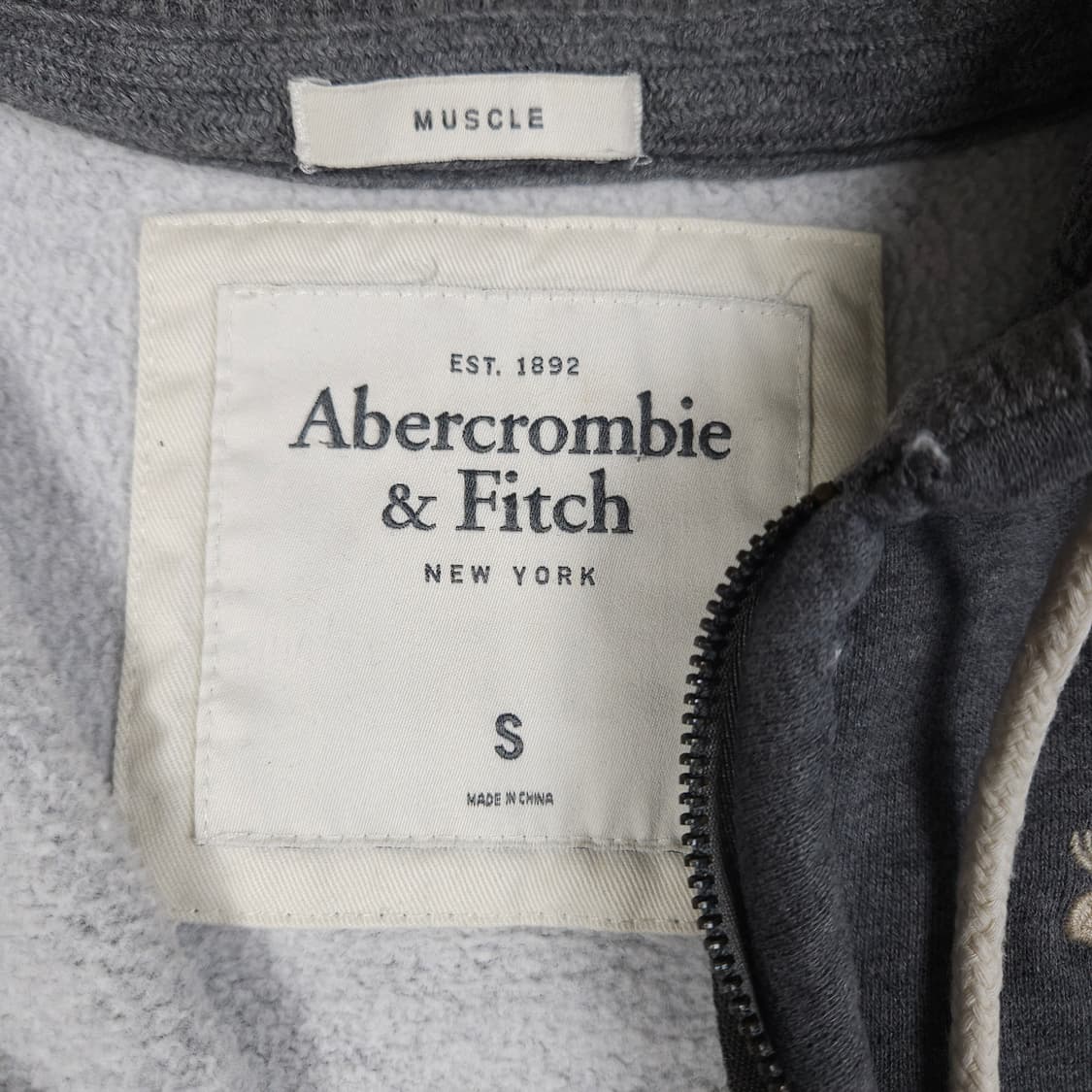 아베크롬비 그레이 후드집업  상품이미지4