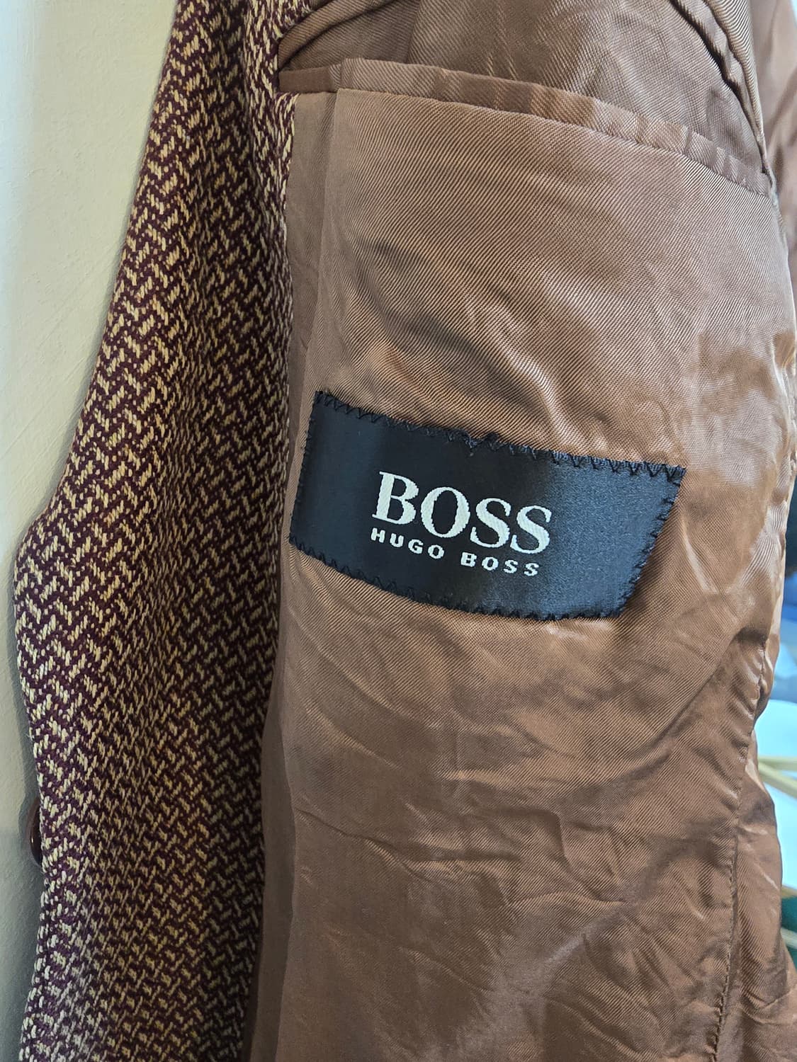 휴고 보스 브라운 울 캐시미어 자켓 48 (새상품급) 상품이미지7