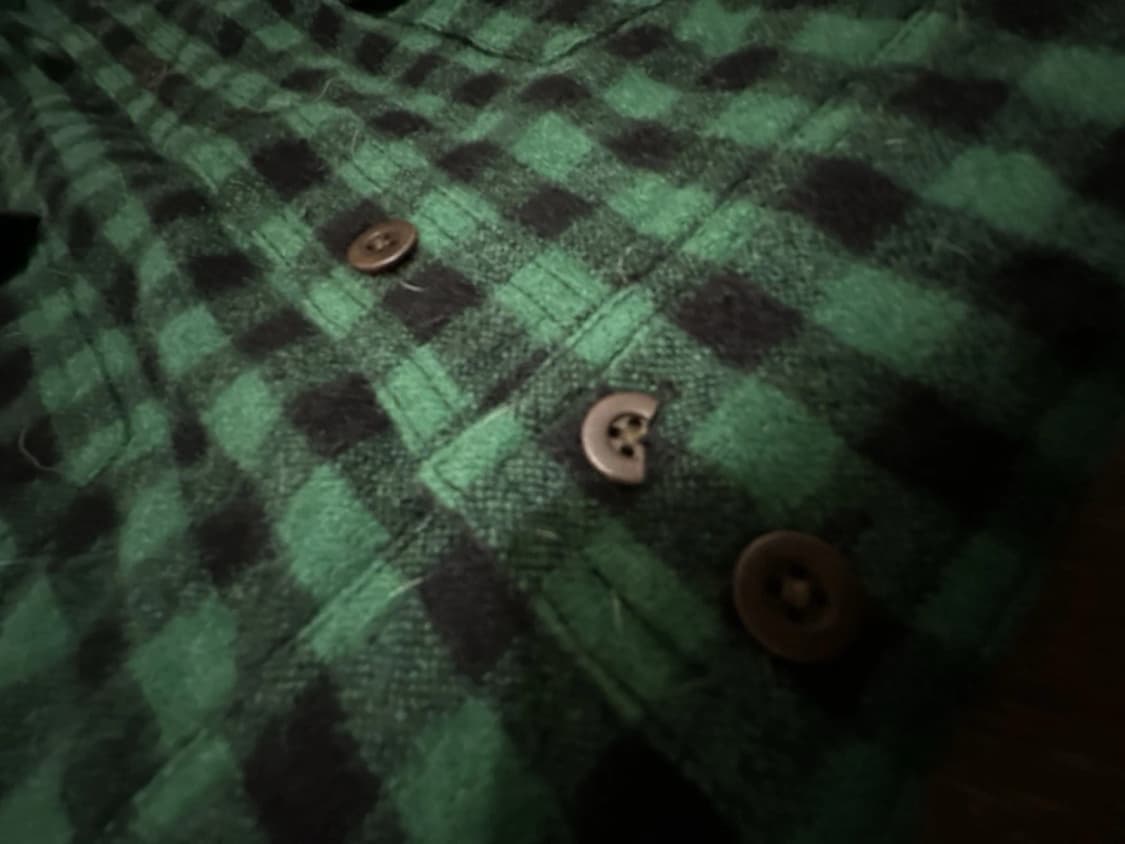 2XL 더블알엘 플래드 울 오버셔츠 그린체크 상품이미지6