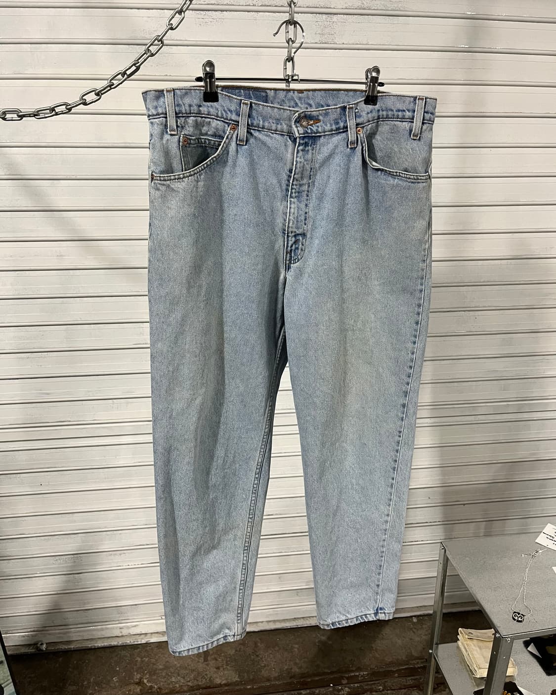 90s Levi’s 550 orange tab denim 상품이미지4